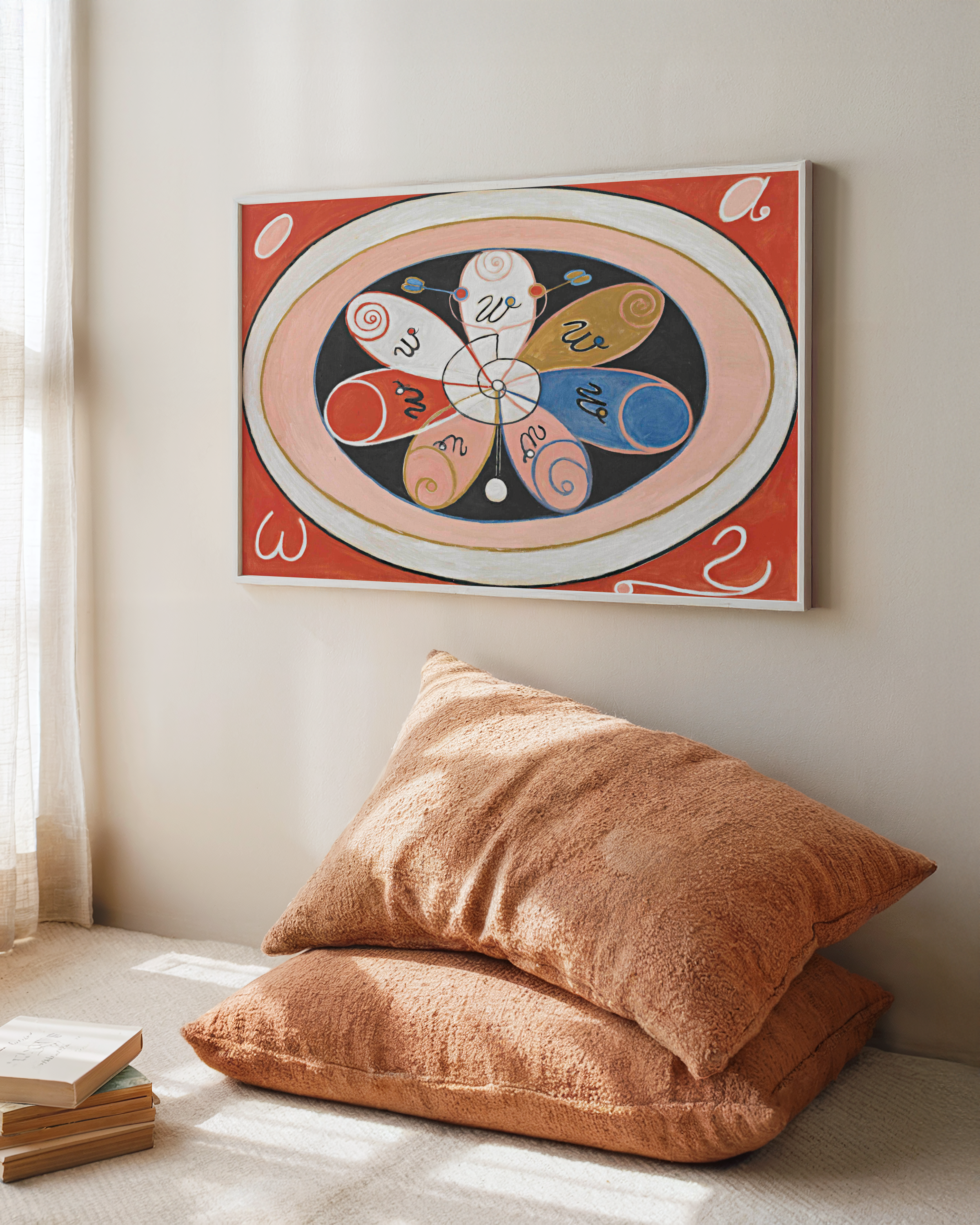 Hilma af Klint - Evolution, No. 15, Group IV, The Seven-pointed Stars (1908)