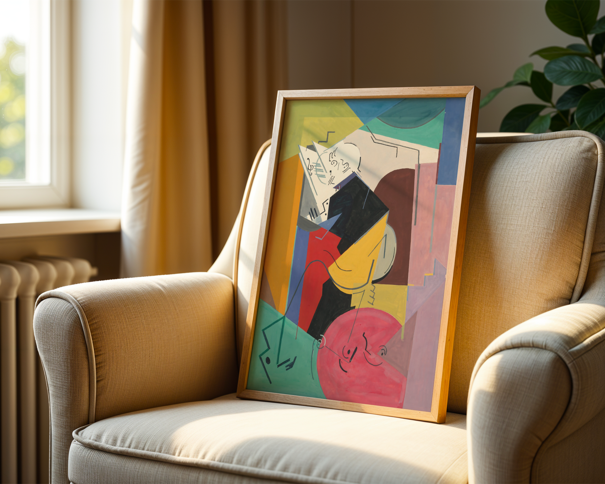 Albert Gleizes - Étude pour le portrait de Florent Schmitt (1914)