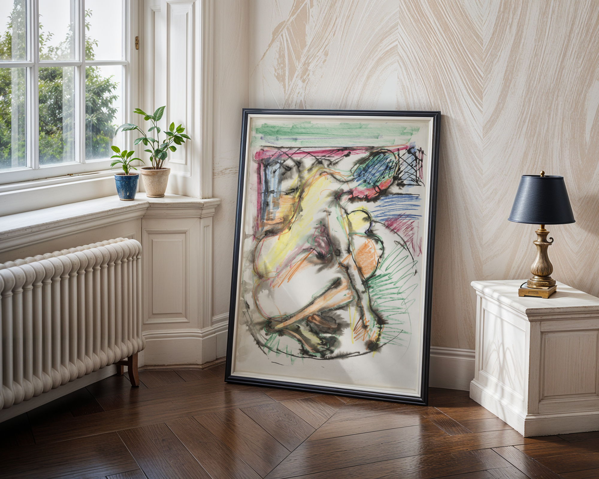 Ernst Ludwig Kirchner - Erna bader i et badekar
