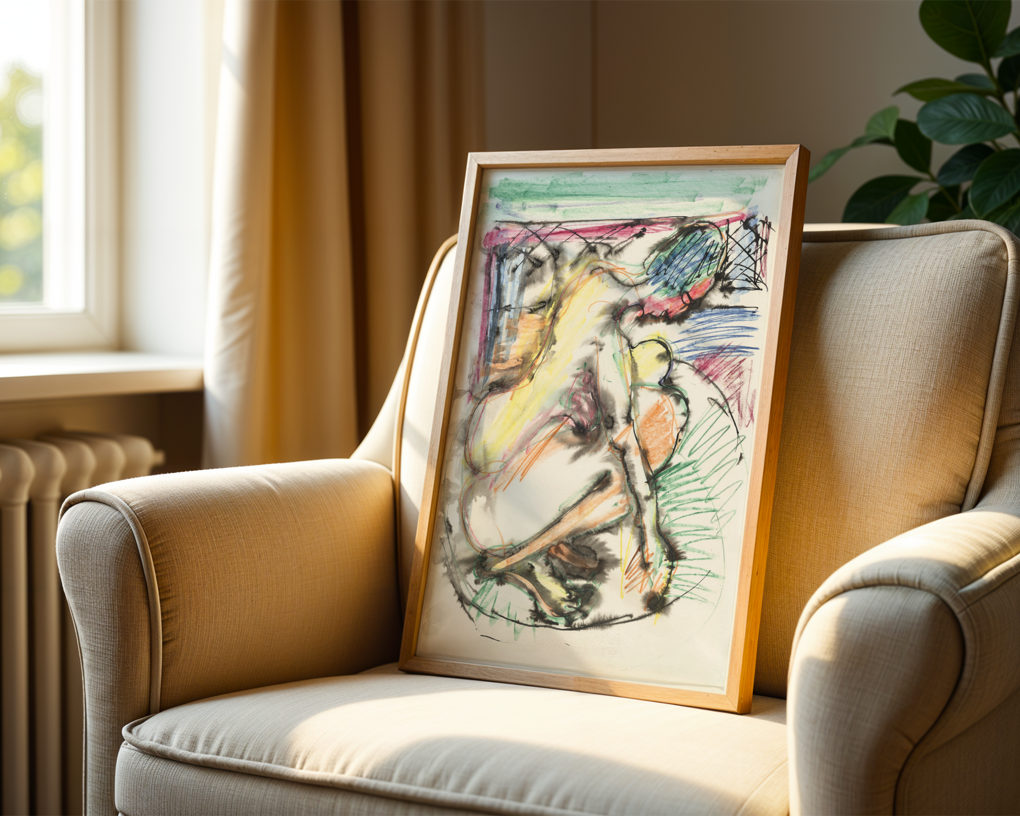 Ernst Ludwig Kirchner - Erna bader i et badekar