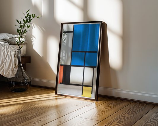 Piet Mondrian - Composition with Large Blue Plane, Red, Black, Yellow, and Gray