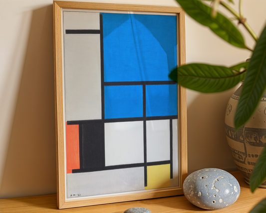 Piet Mondrian - Composition with Large Blue Plane, Red, Black, Yellow, and Gray