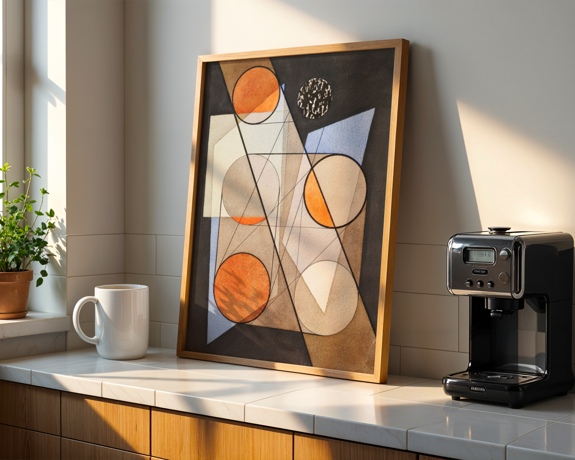 László Moholy-Nagy - Composition with Symmetrical Circles