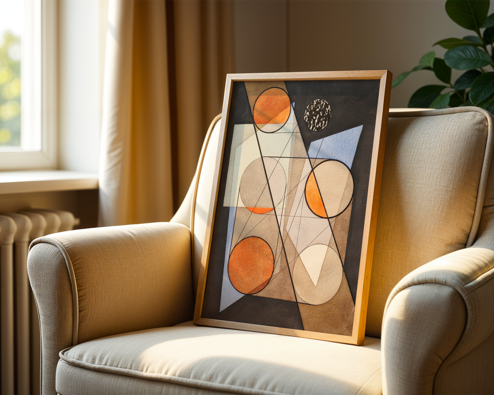 László Moholy-Nagy - Composition with Symmetrical Circles