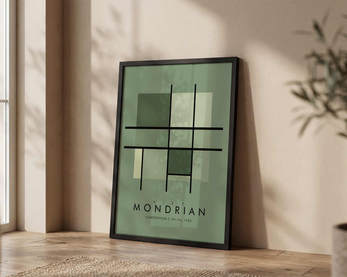 Chromatic Collective - Piet Mondrian Sage Green Edit 01