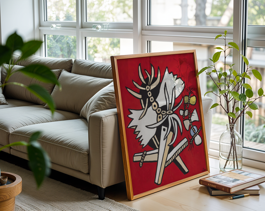 Fernand Léger - Quatre papillons et un insecte (Fire sommerfugler og et insekt)