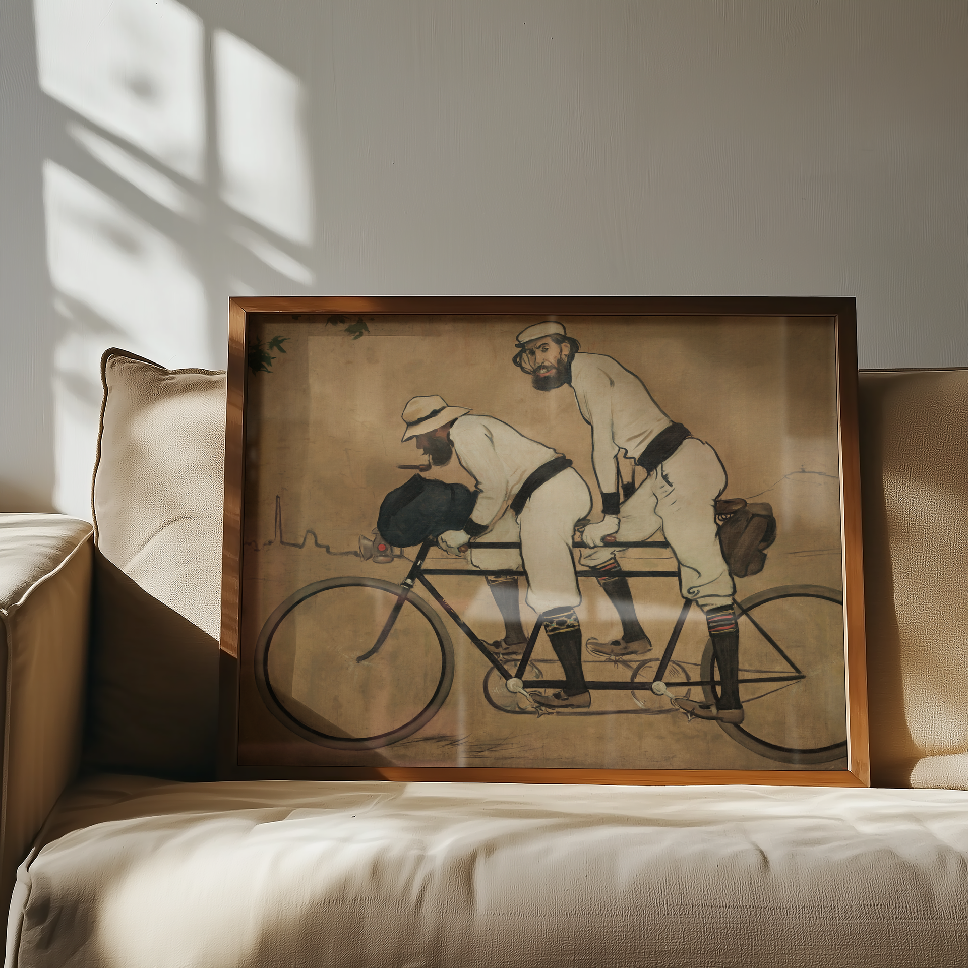 Ramon Casas - Ramon Casas and Pere Romeu on a Tandem (1897)