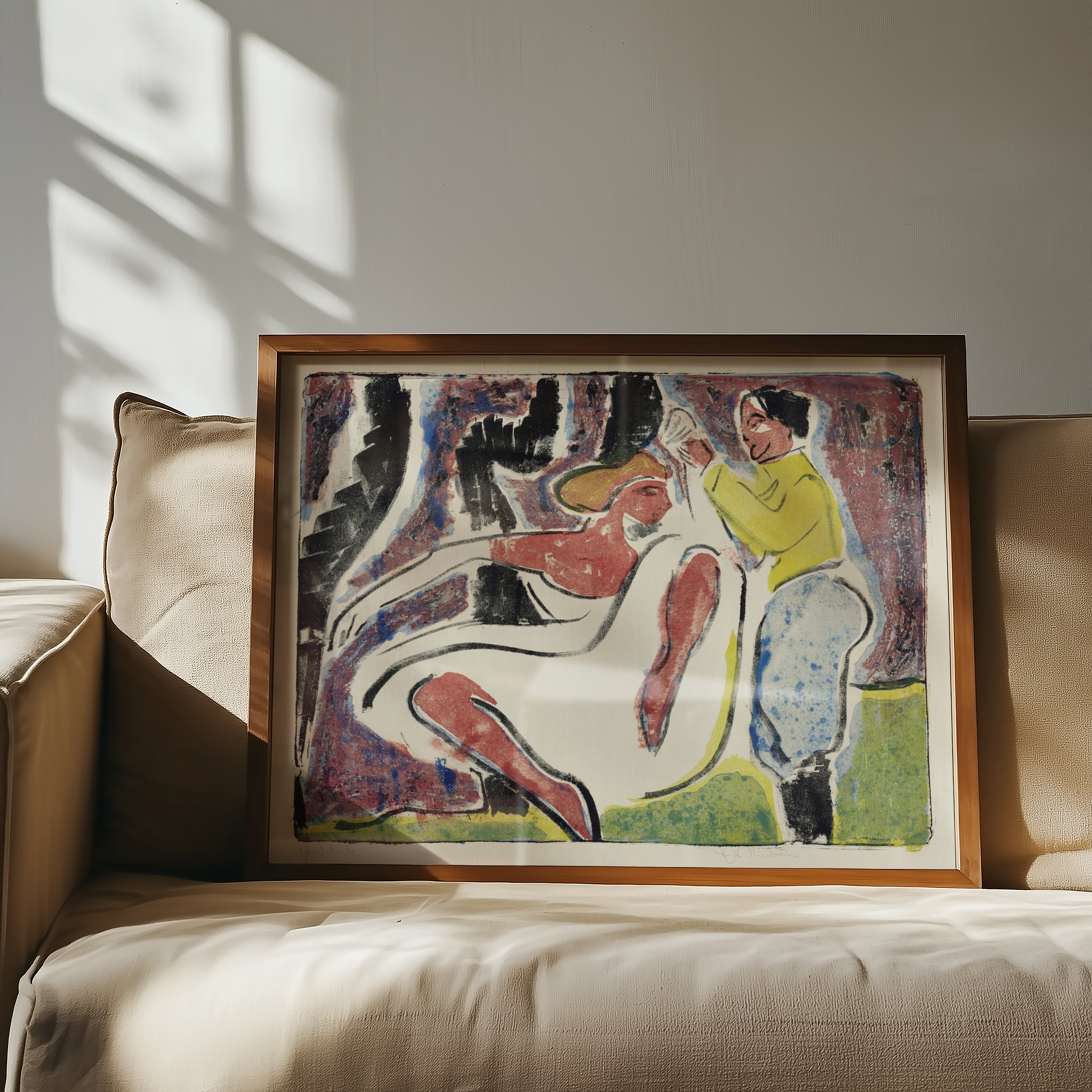 Ernst Ludwig Kirchner - Russisches Tänzerpaar (Russiske dansere)
