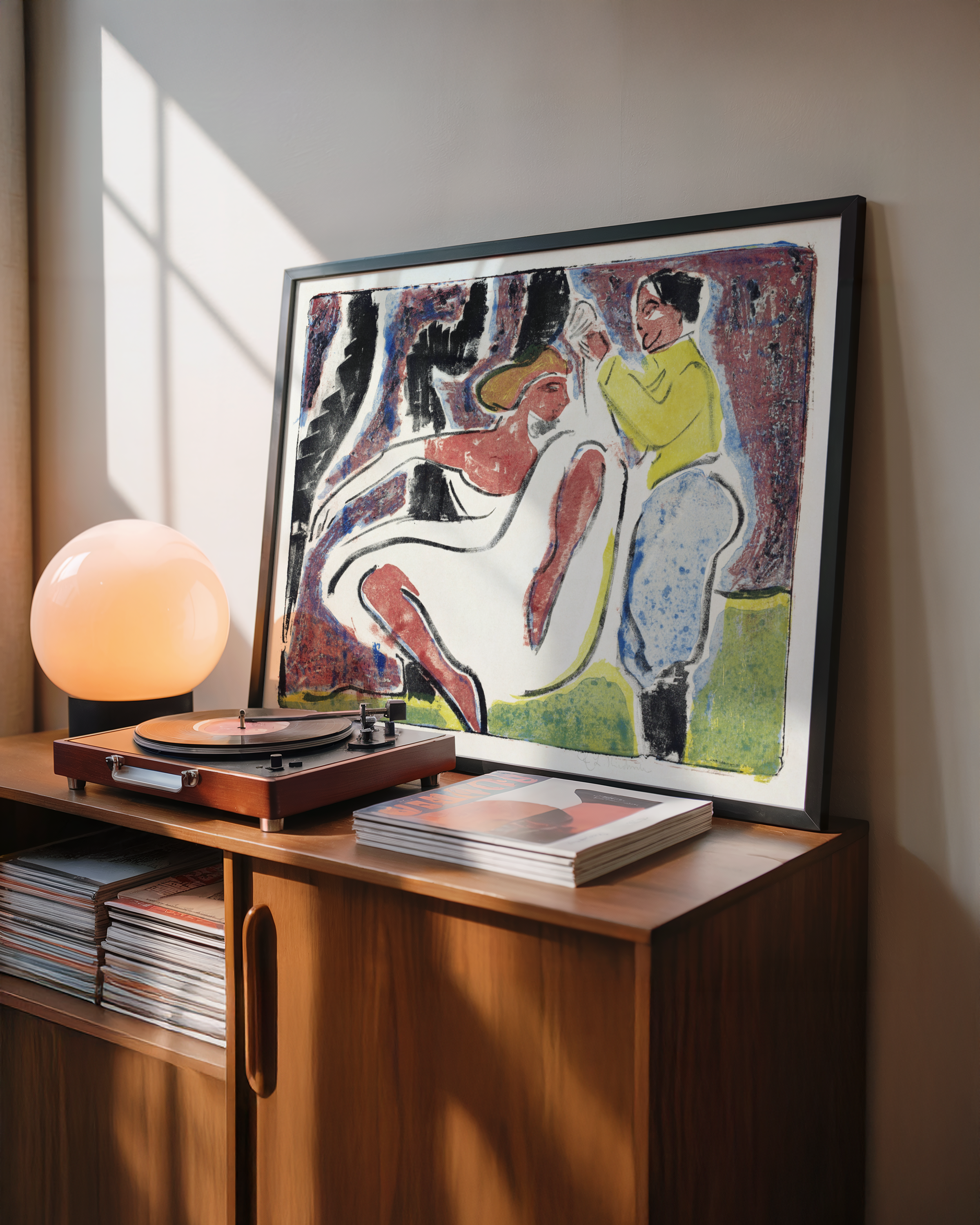 Ernst Ludwig Kirchner - Russisches Tänzerpaar (Russiske dansere)