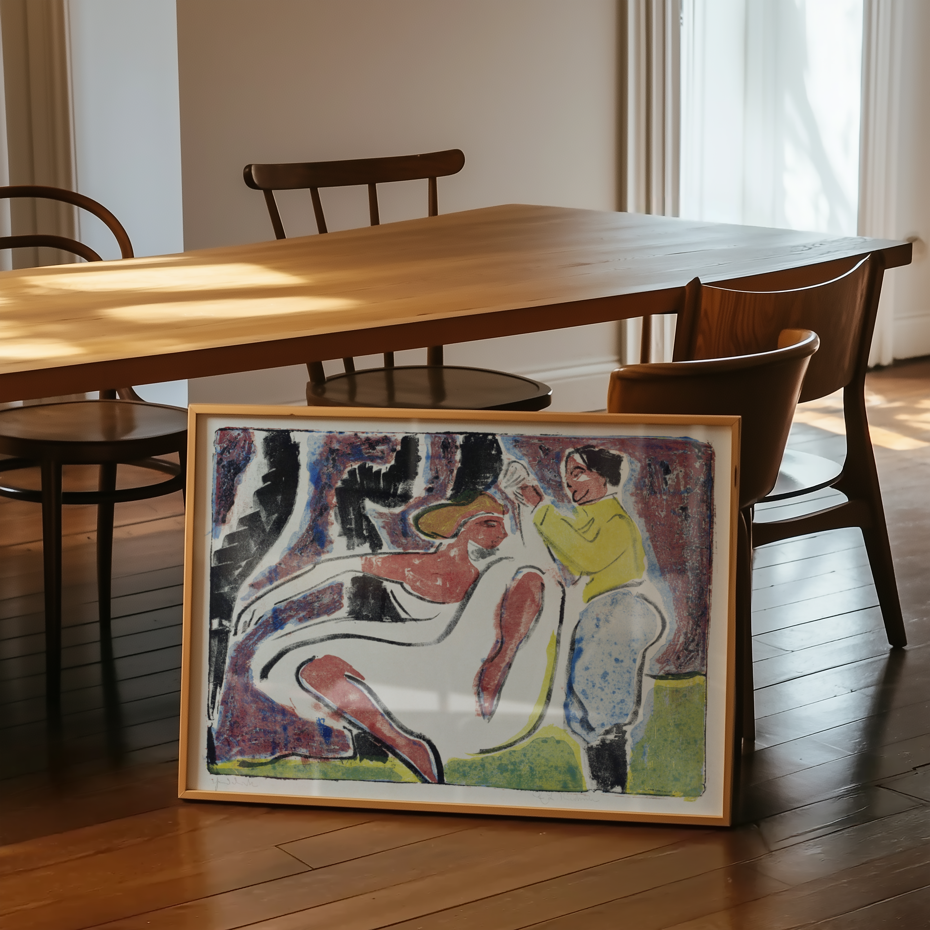 Ernst Ludwig Kirchner - Russisches Tänzerpaar (Russiske dansere)
