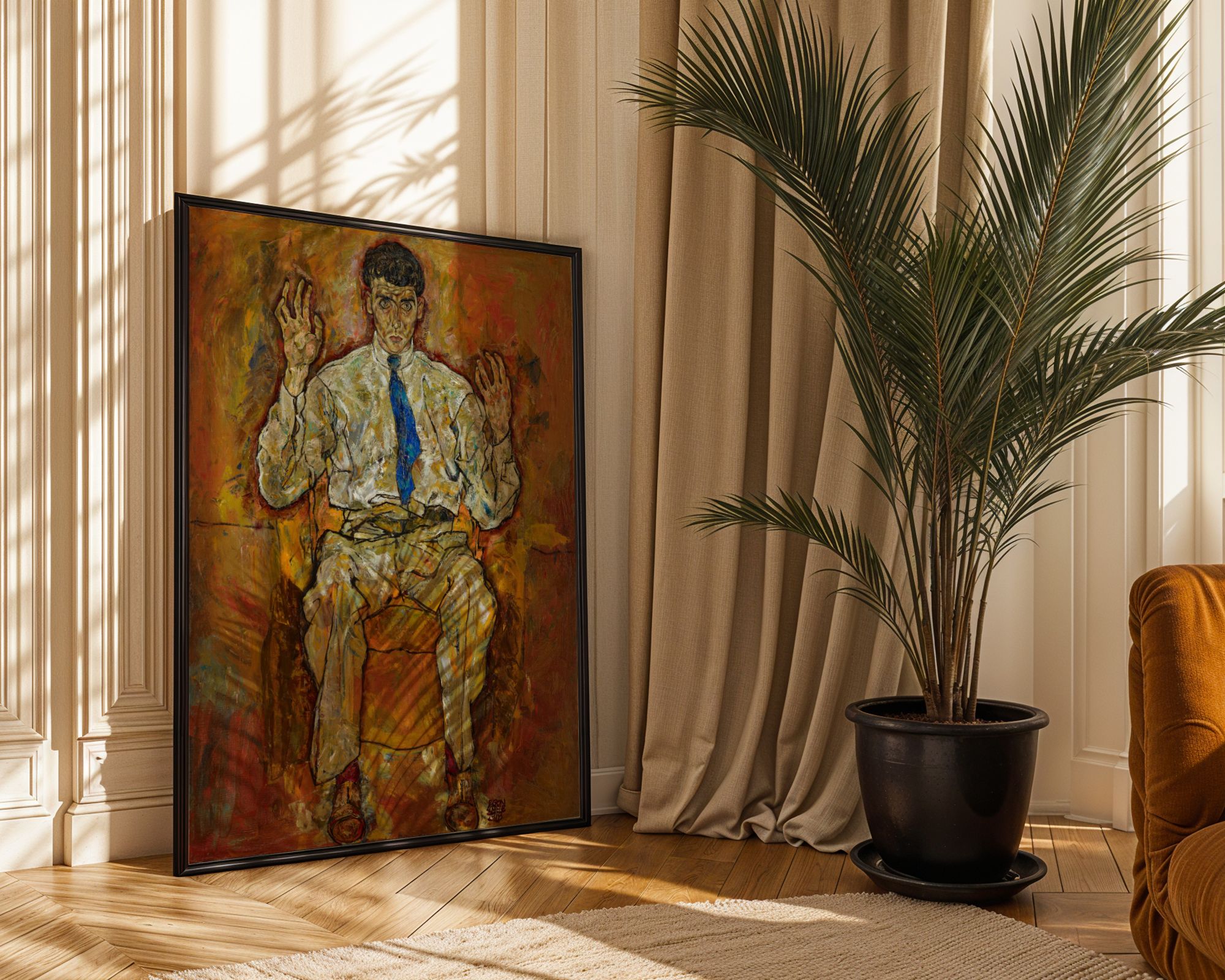 Egon Schiele - Portrett av maleren Albert Paris von Gütersloh