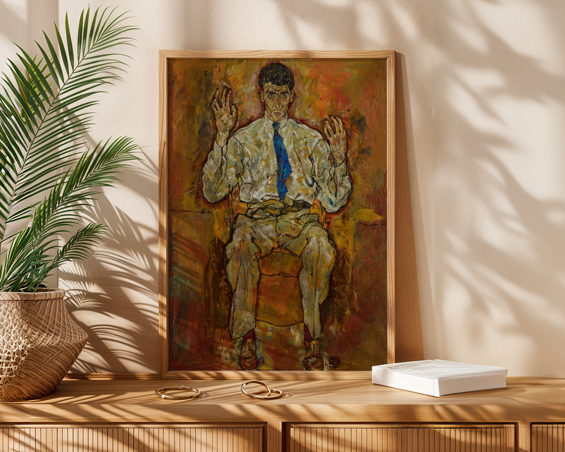 Egon Schiele - Portrett av maleren Albert Paris von Gütersloh