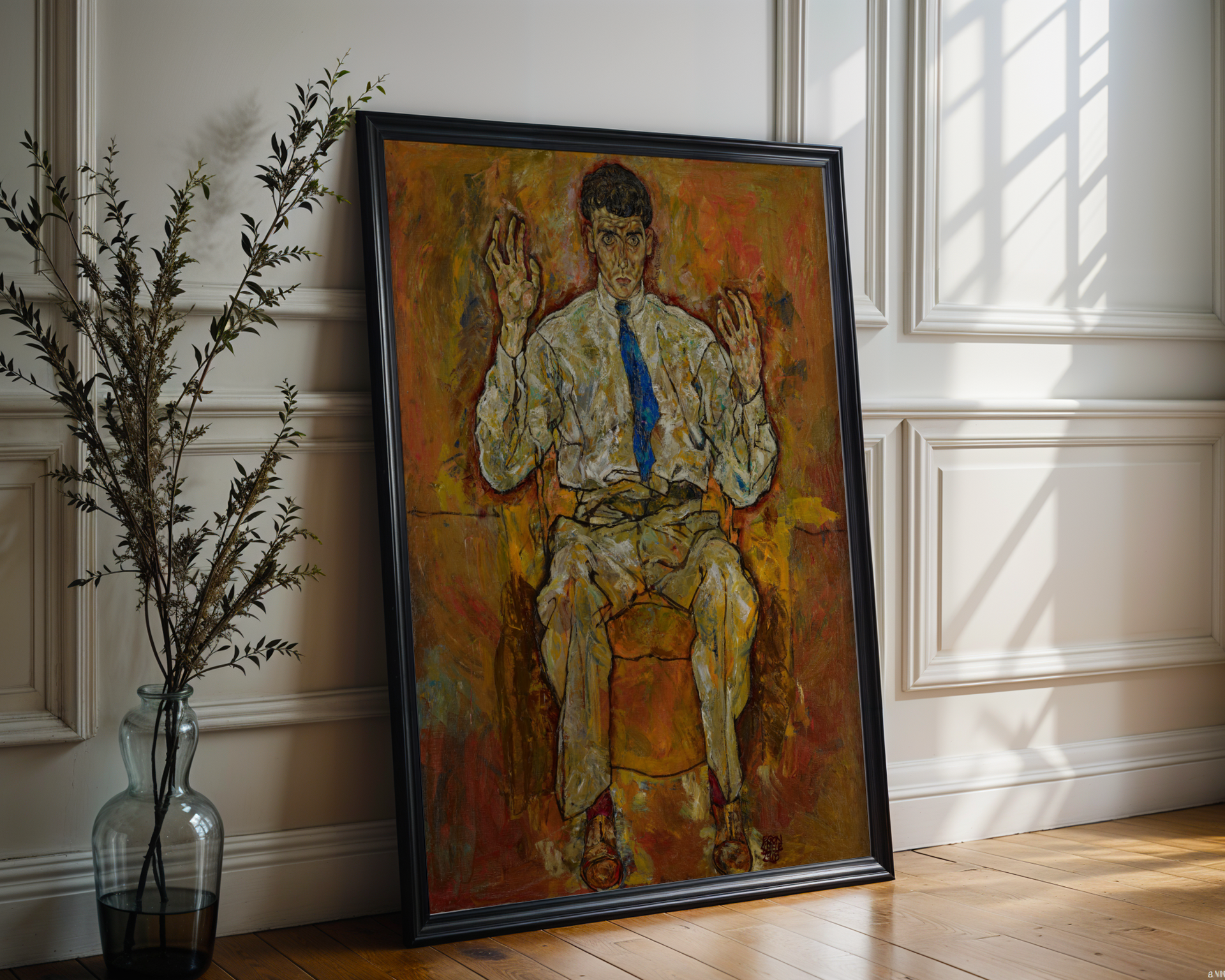 Egon Schiele - Portrett av maleren Albert Paris von Gütersloh
