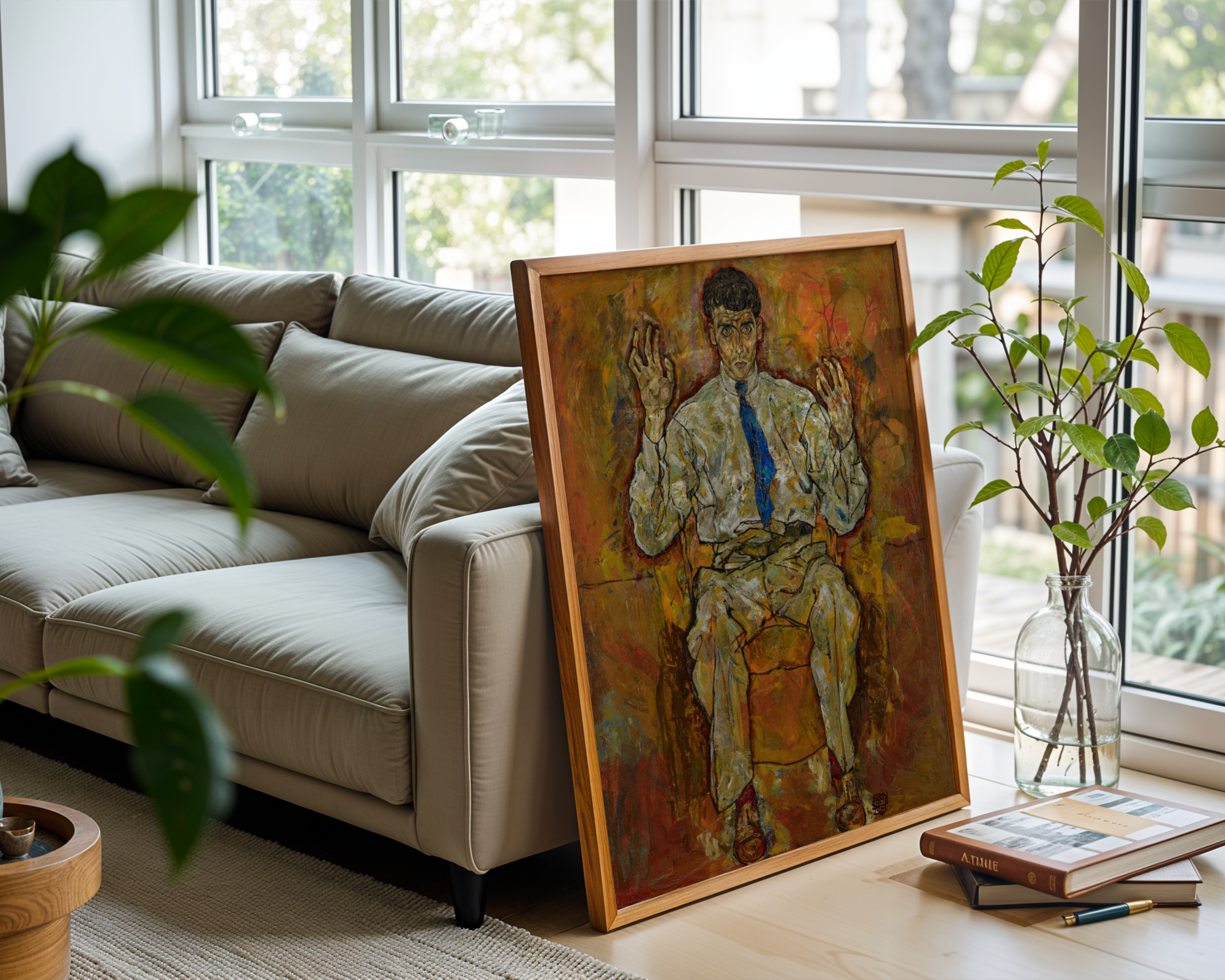 Egon Schiele - Portrett av maleren Albert Paris von Gütersloh