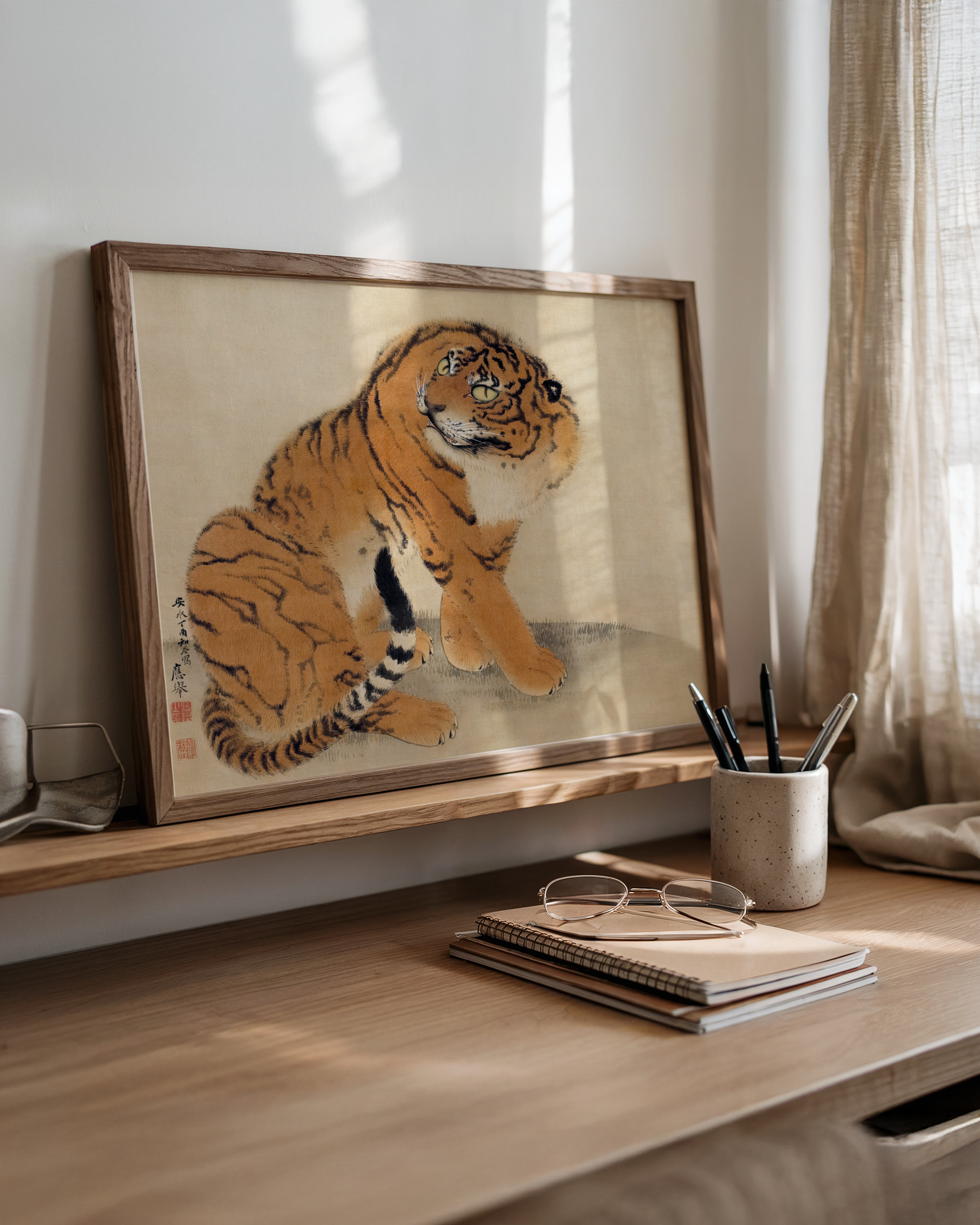 Maruyama Ōkyo - Sitting Tiger (1777)