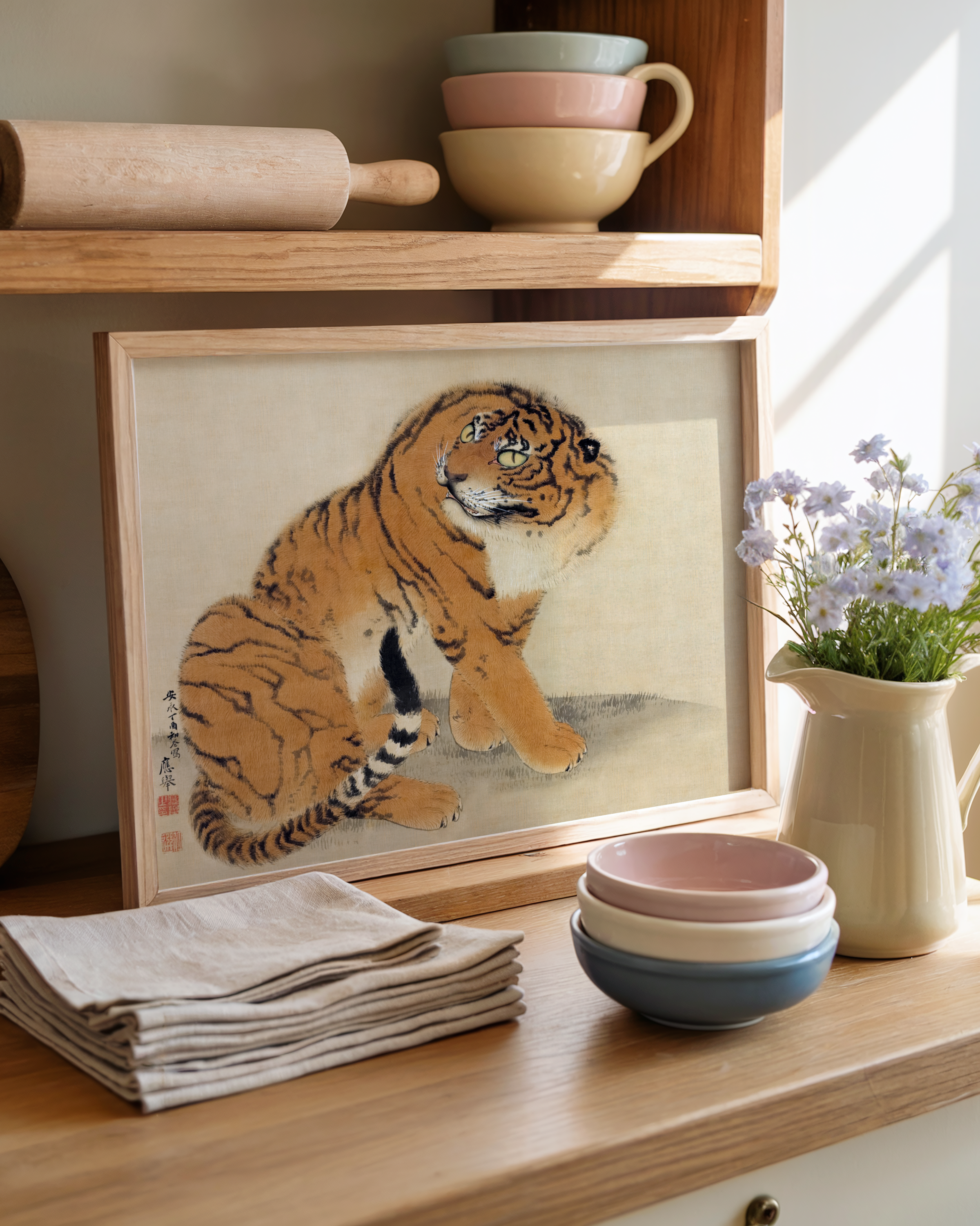 Maruyama Ōkyo - Sitting Tiger (1777)