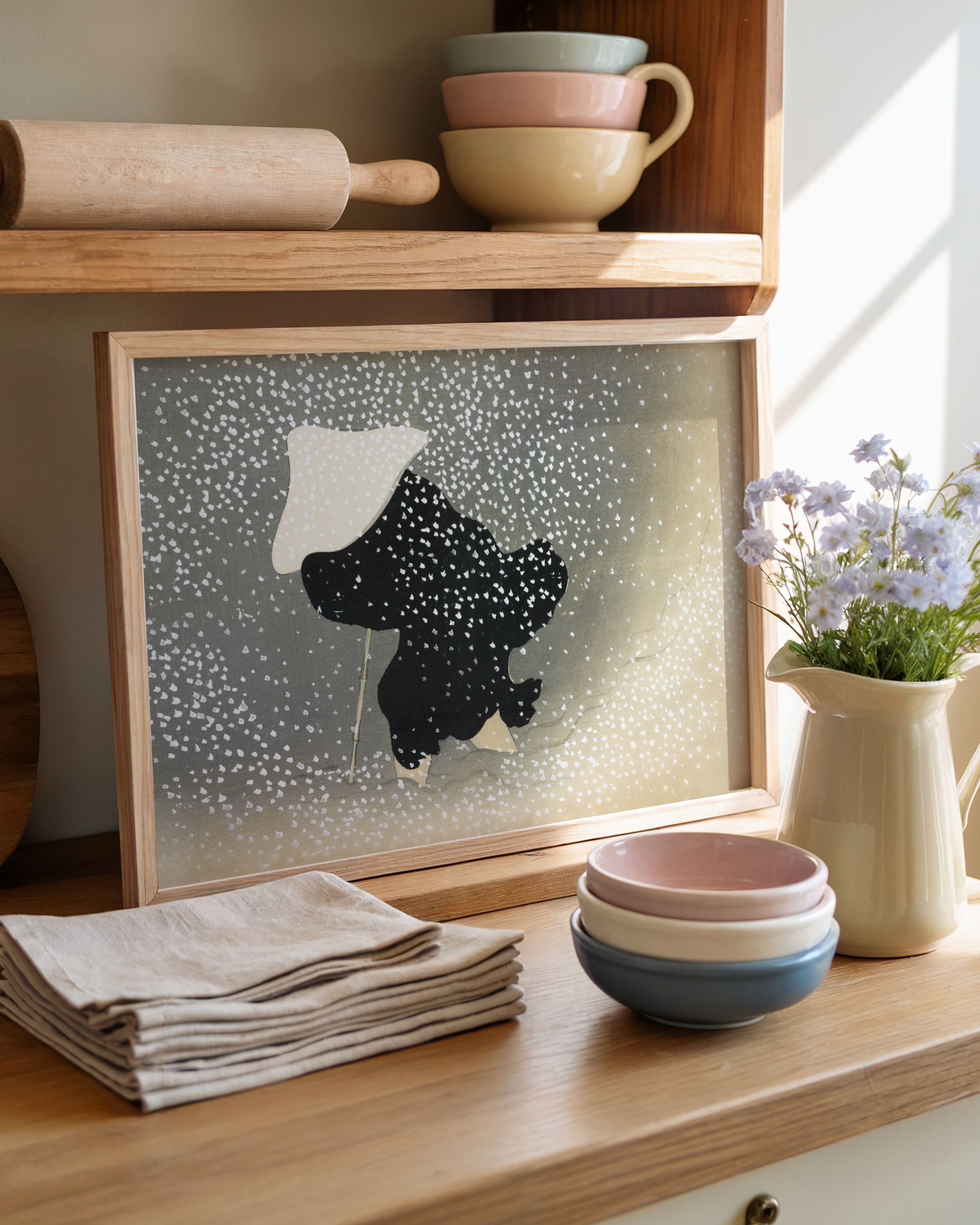 Kamisaka Sekka - Snow from Momoyogusa