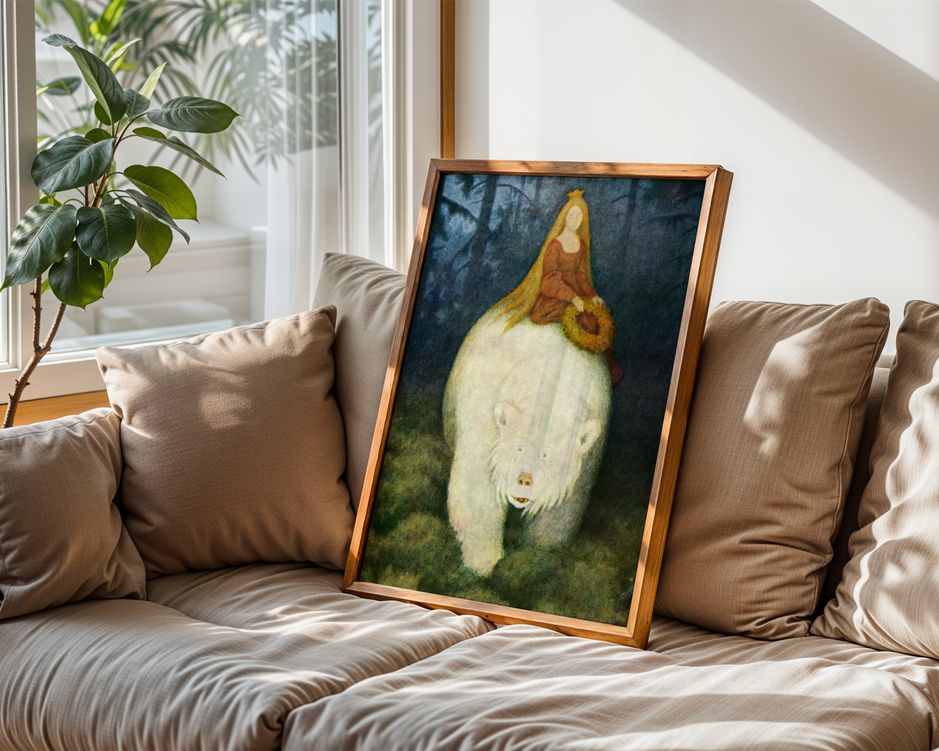 Theodor Kittelsen - Kvitebjørn kong Valemon
