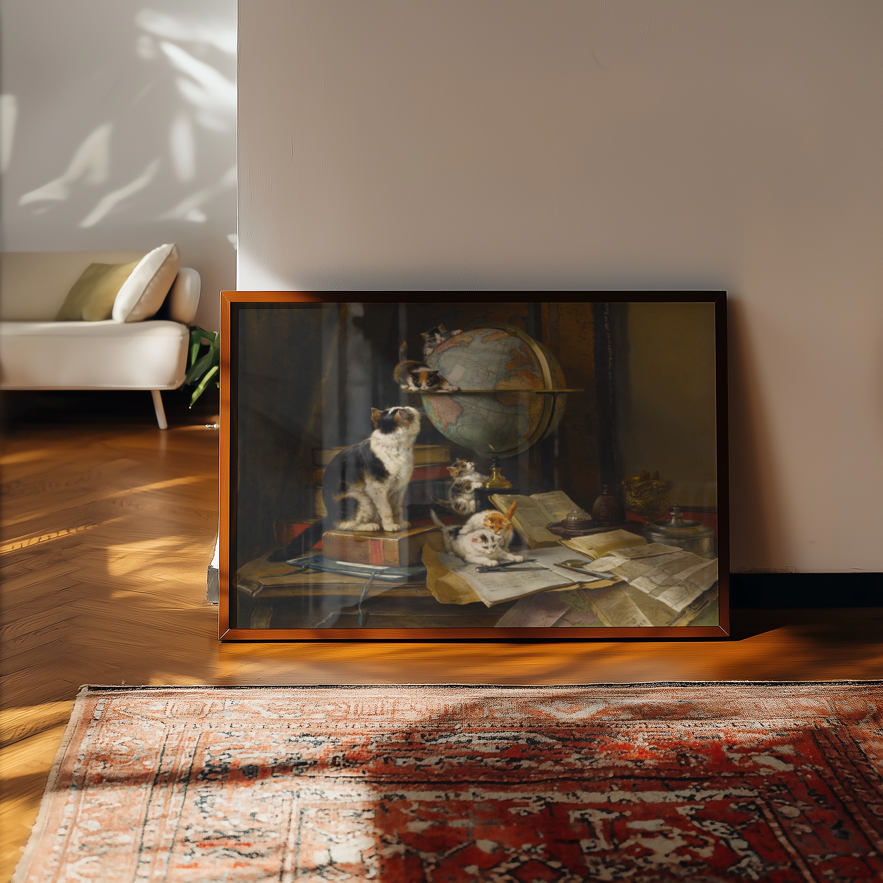 Henriette Ronner-Knip - The Globetrotters (1883)