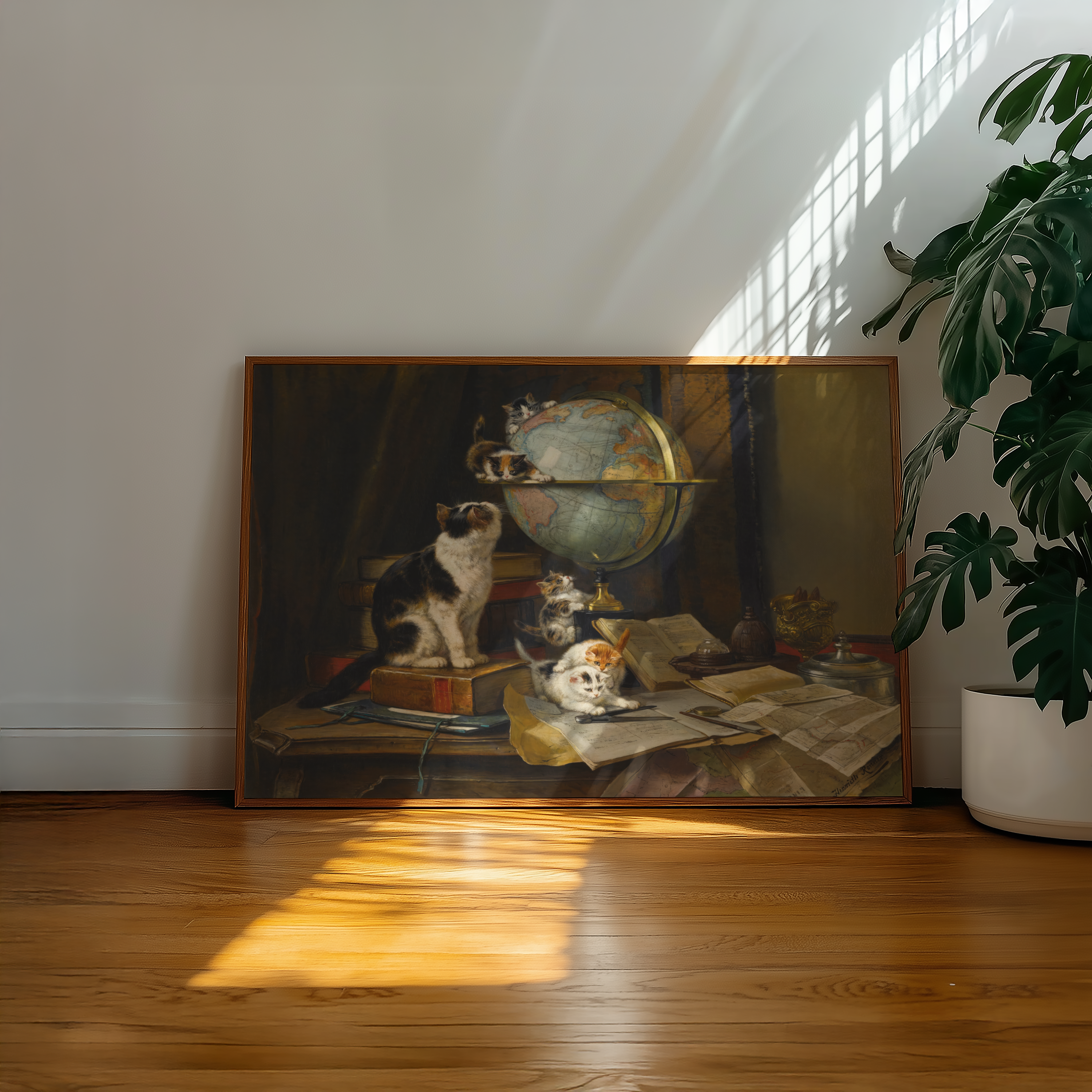 Henriette Ronner-Knip - The Globetrotters (1883)