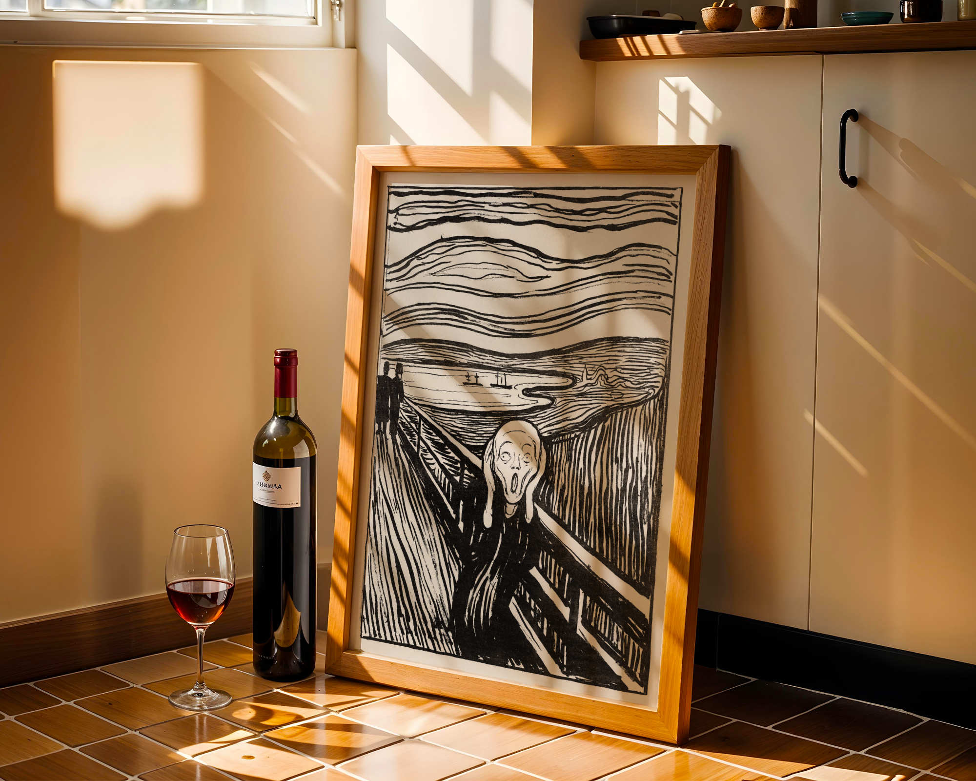 Edvard Munch - Skrik (The Scream) 1895 Litografi