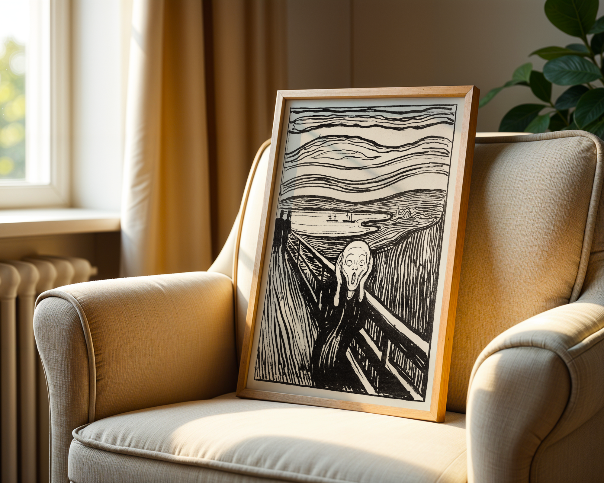 Edvard Munch - Skrik (The Scream) 1895 Litografi