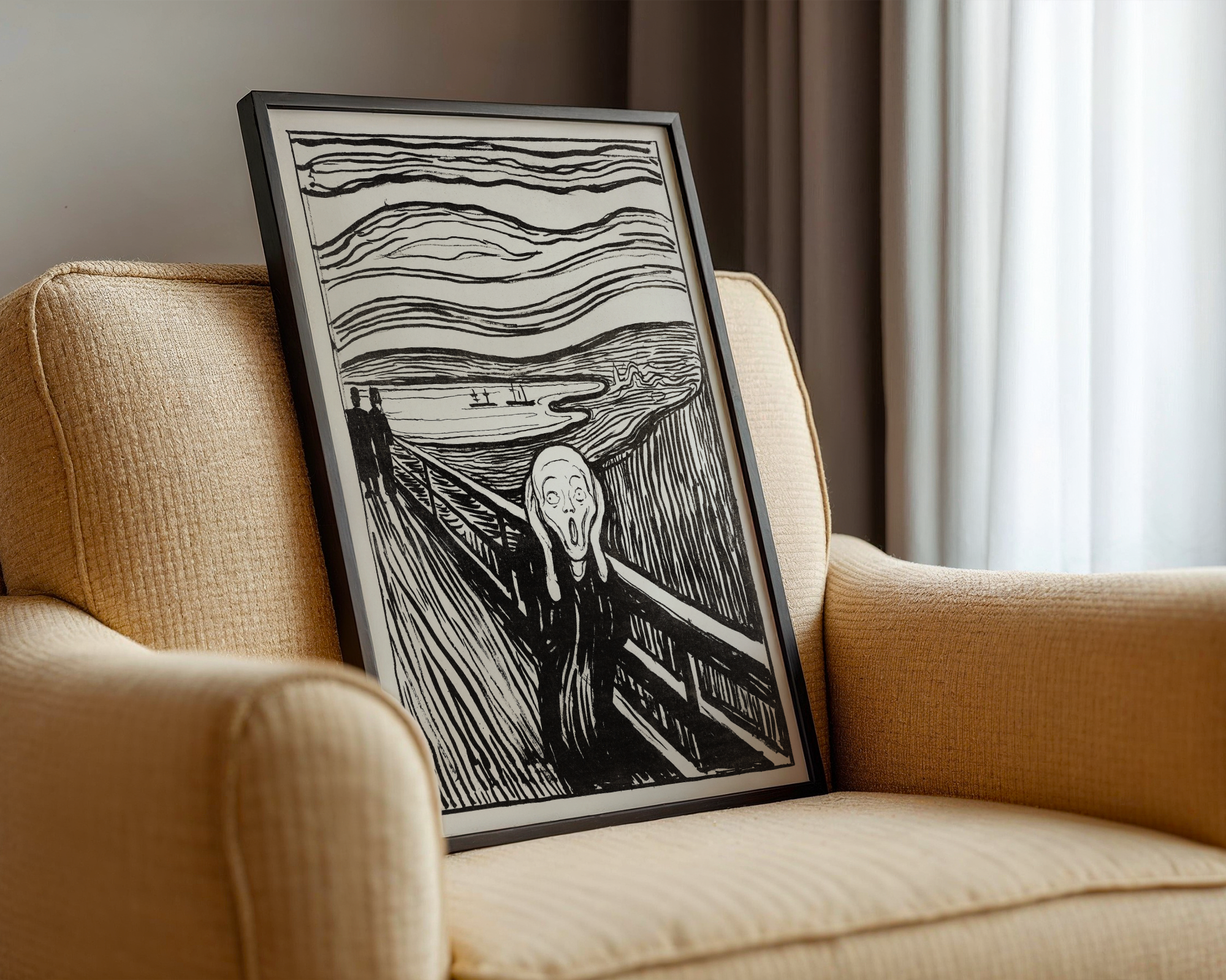 Edvard Munch - Skrik (The Scream) 1895 Litografi