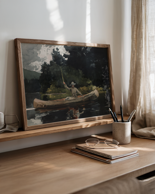 Winslow Homer - Fishing in the North Woods (1896)