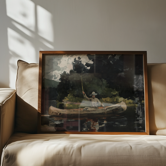 Winslow Homer - Fishing in the North Woods (1896)