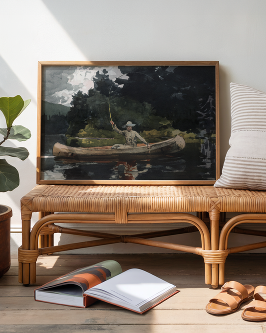 Winslow Homer - Fishing in the North Woods (1896)