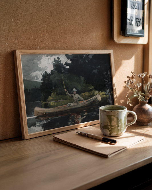 Winslow Homer - Fishing in the North Woods (1896)