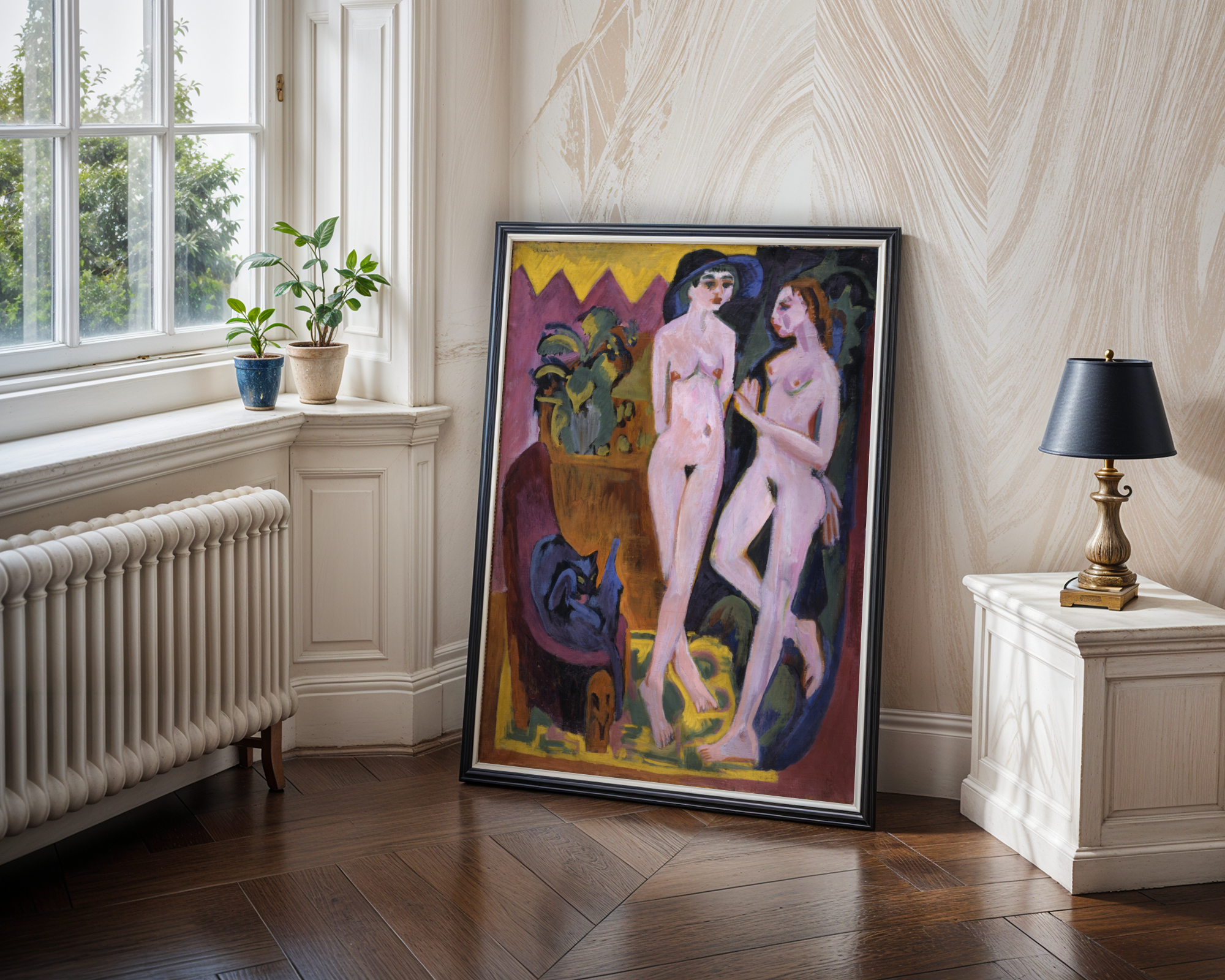 Ernst Ludwig Kirchner - Two Nudes in a Room (1914)