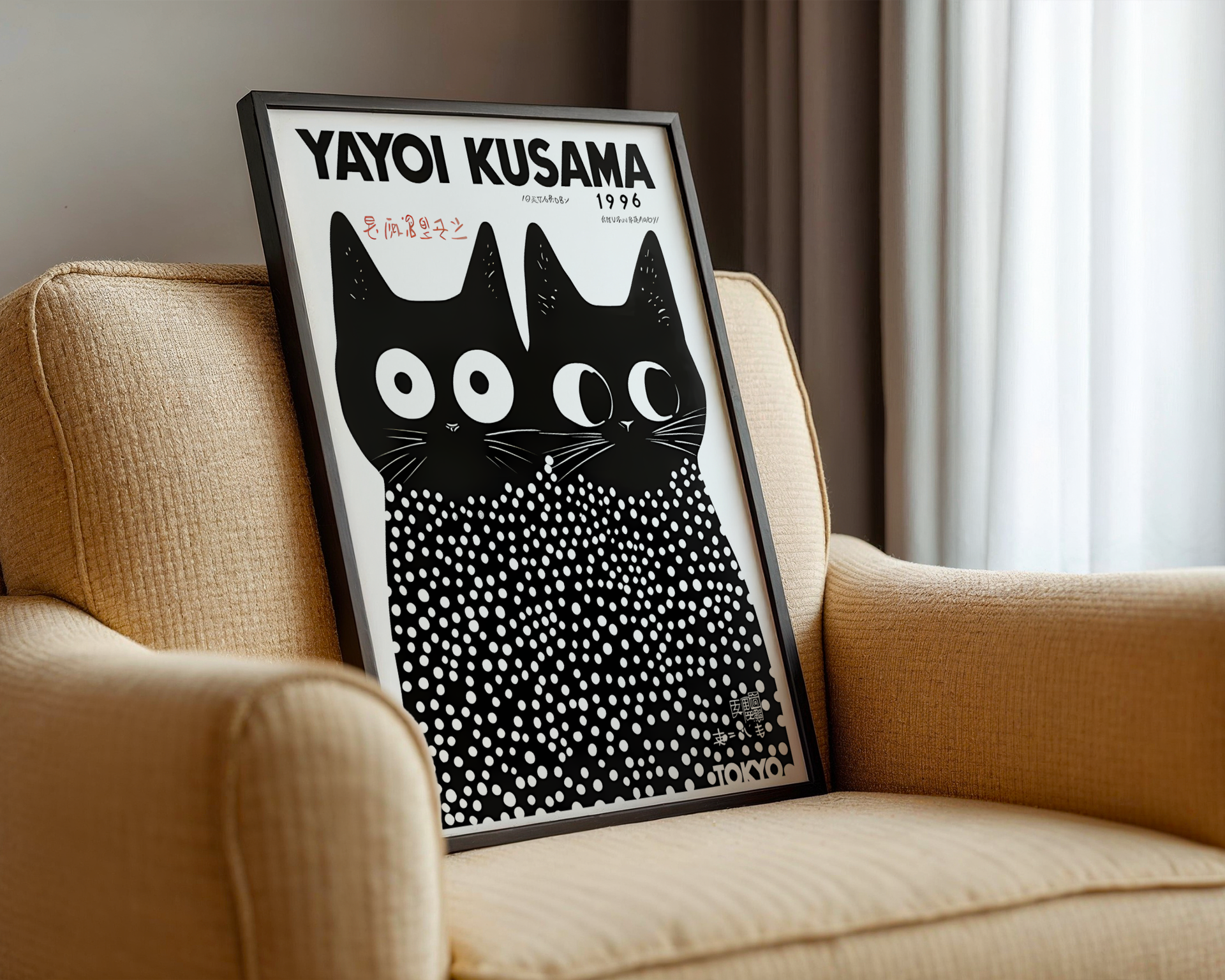 Yayoi Kusama - Black Cats