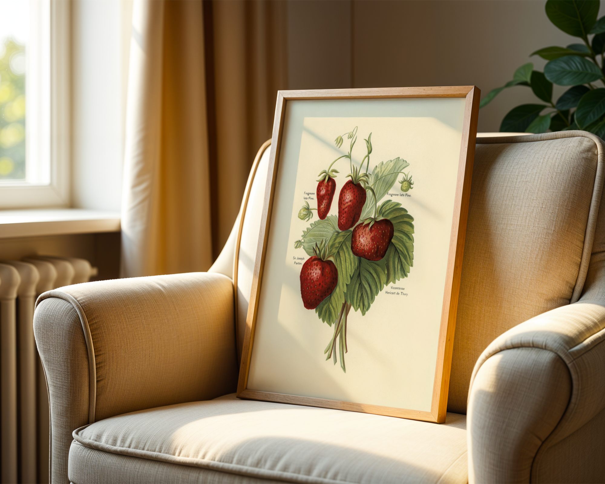 John Wright - Vintage Illustration of Strawberries