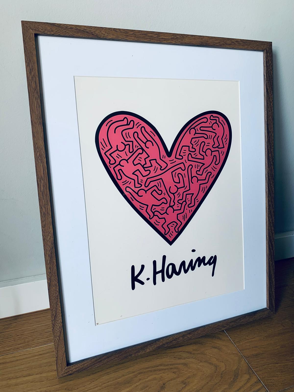 Ukens tilbud - Kunstplakater A3 Standard K. Haring Heart Matte 192 gsm Syrefritt kunstpapir