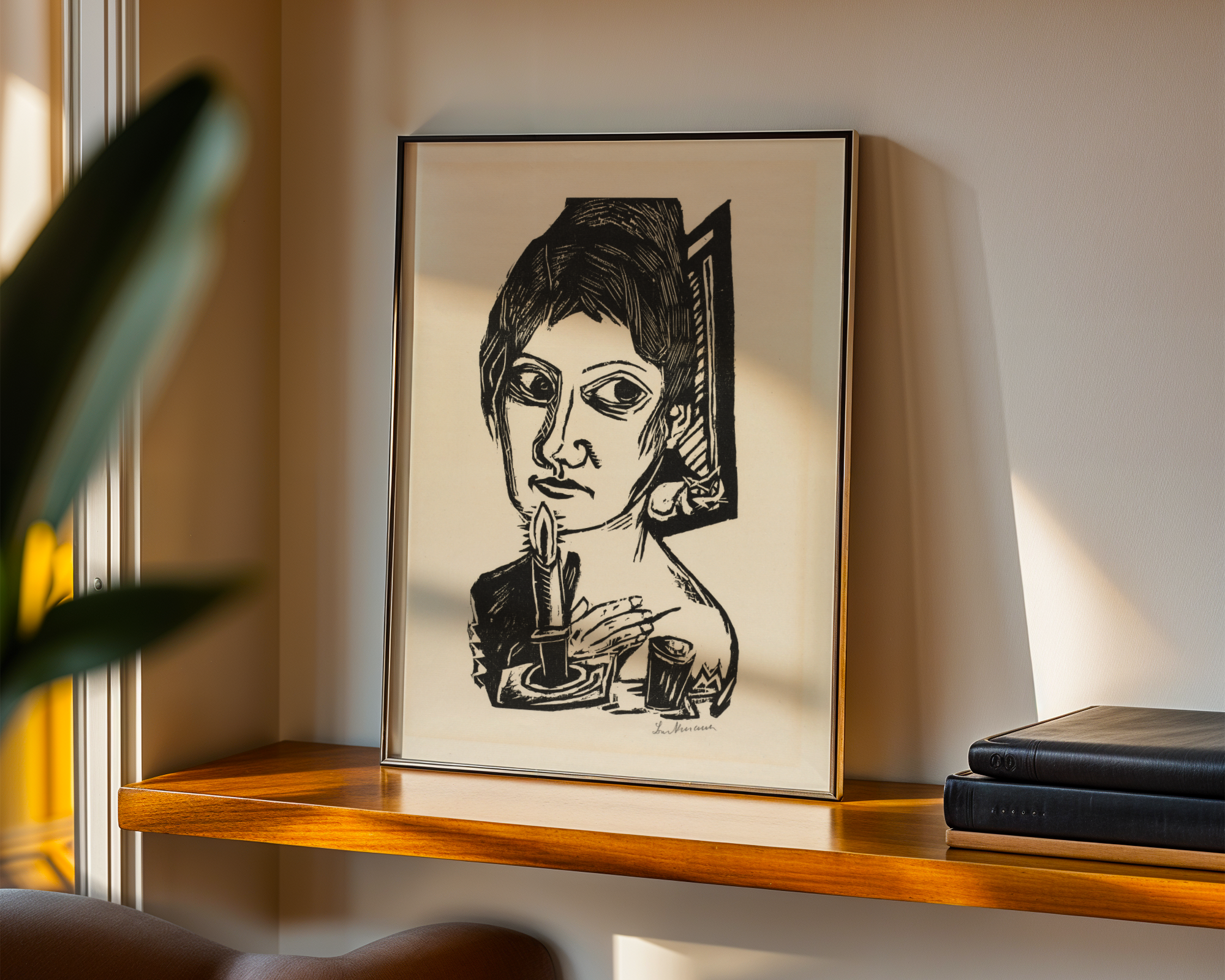 Max Beckmann - Kvinne med lys