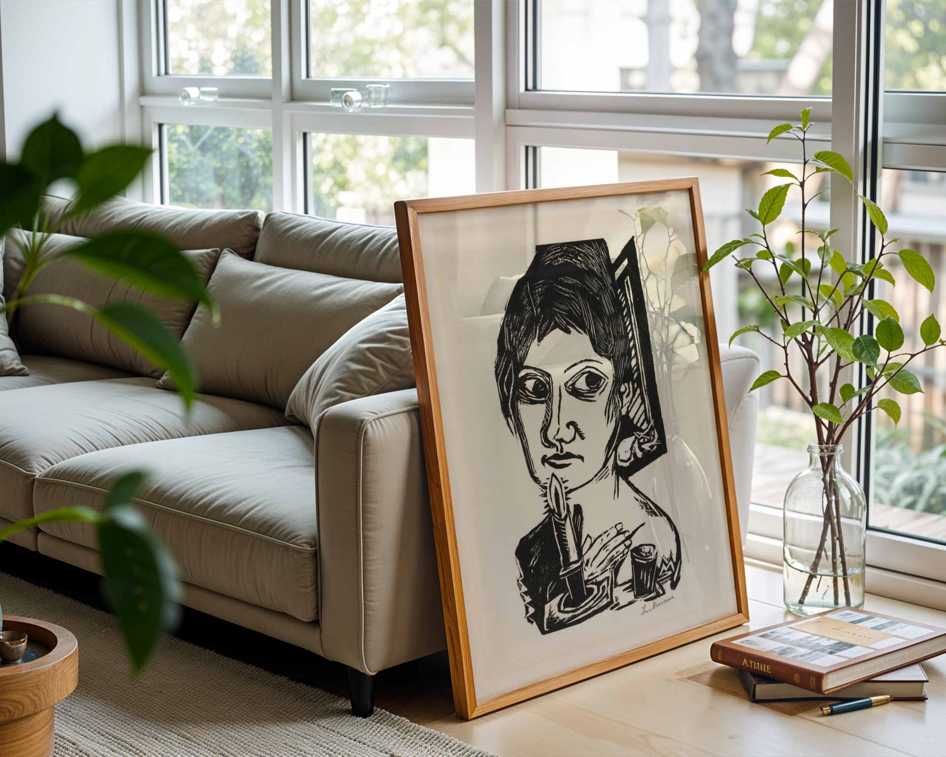 Max Beckmann - Kvinne med lys