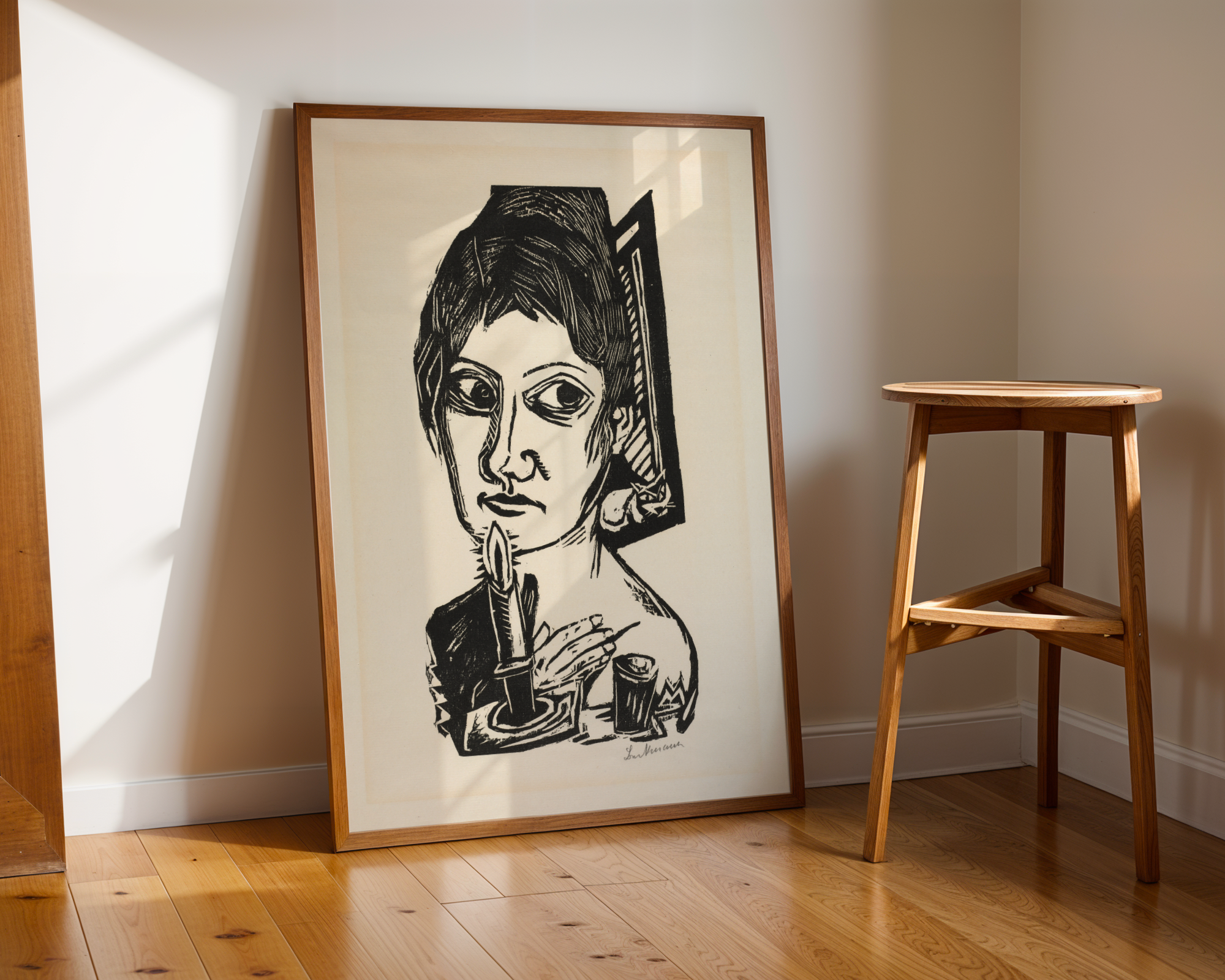 Max Beckmann - Kvinne med lys
