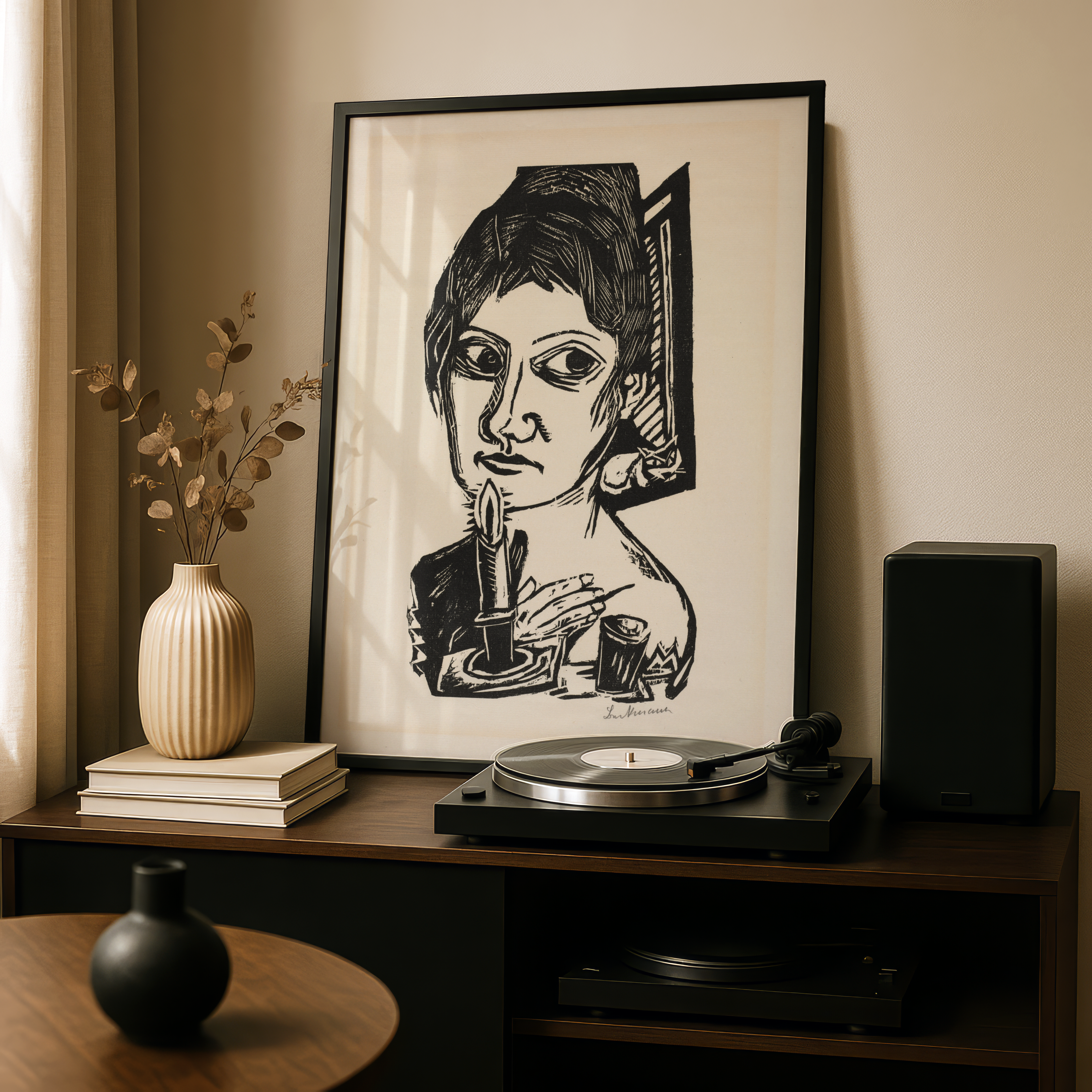 Max Beckmann - Kvinne med lys