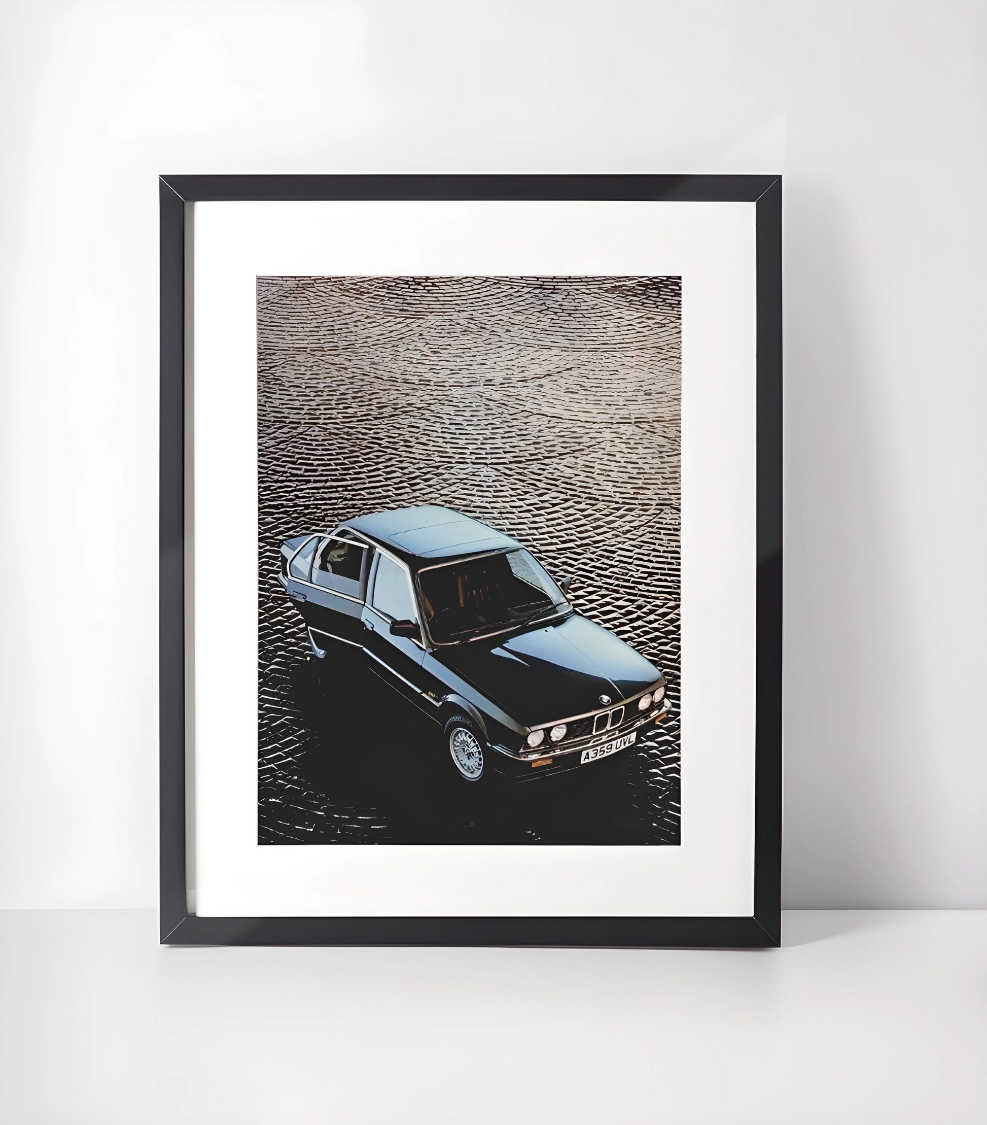 Vintage Kjøretøy Kunstsamling - Kunsttrykk A3+/A3 - Uten ramme #7 BMW v3