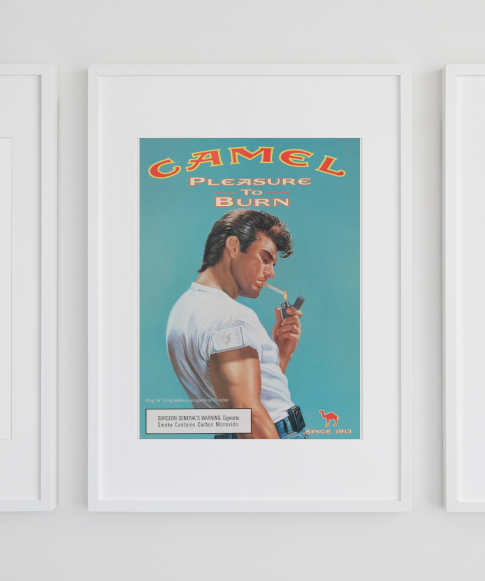 Vintage Camel Kunstsamling - Kunsttrykk A3+/A3 - Uten ramme