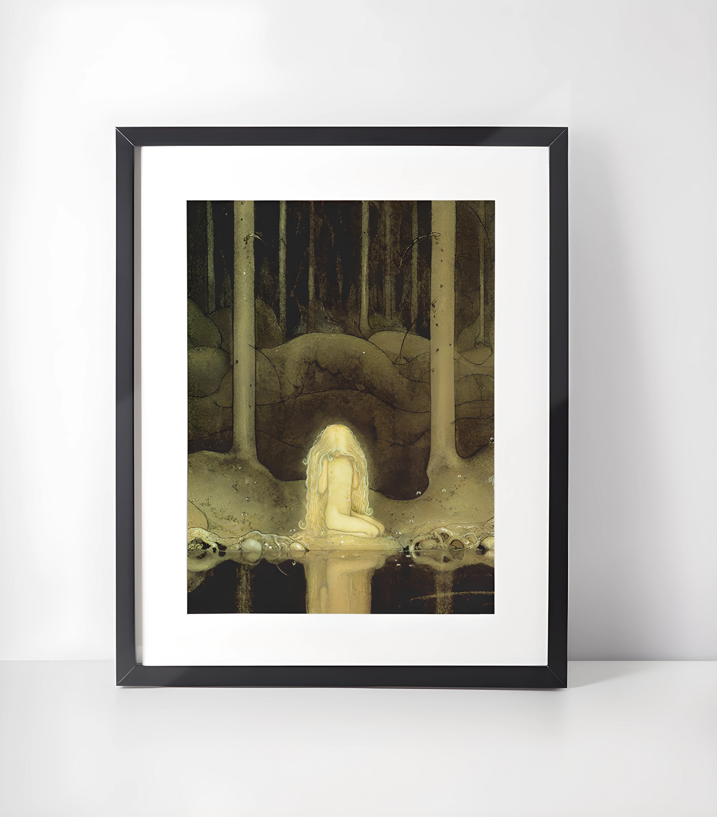 John Bauer (1882–1918) Kunstsamling - Kunsttrykk A3+/A3 - Uten ramme #3 Ved Vannet - John Bauer