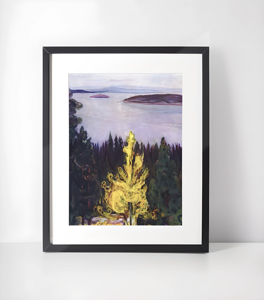 Edvard Munch Samling - Kunsttrykk A3+/A3 - Uten ramme #5 Utsikt fra Nordstrand