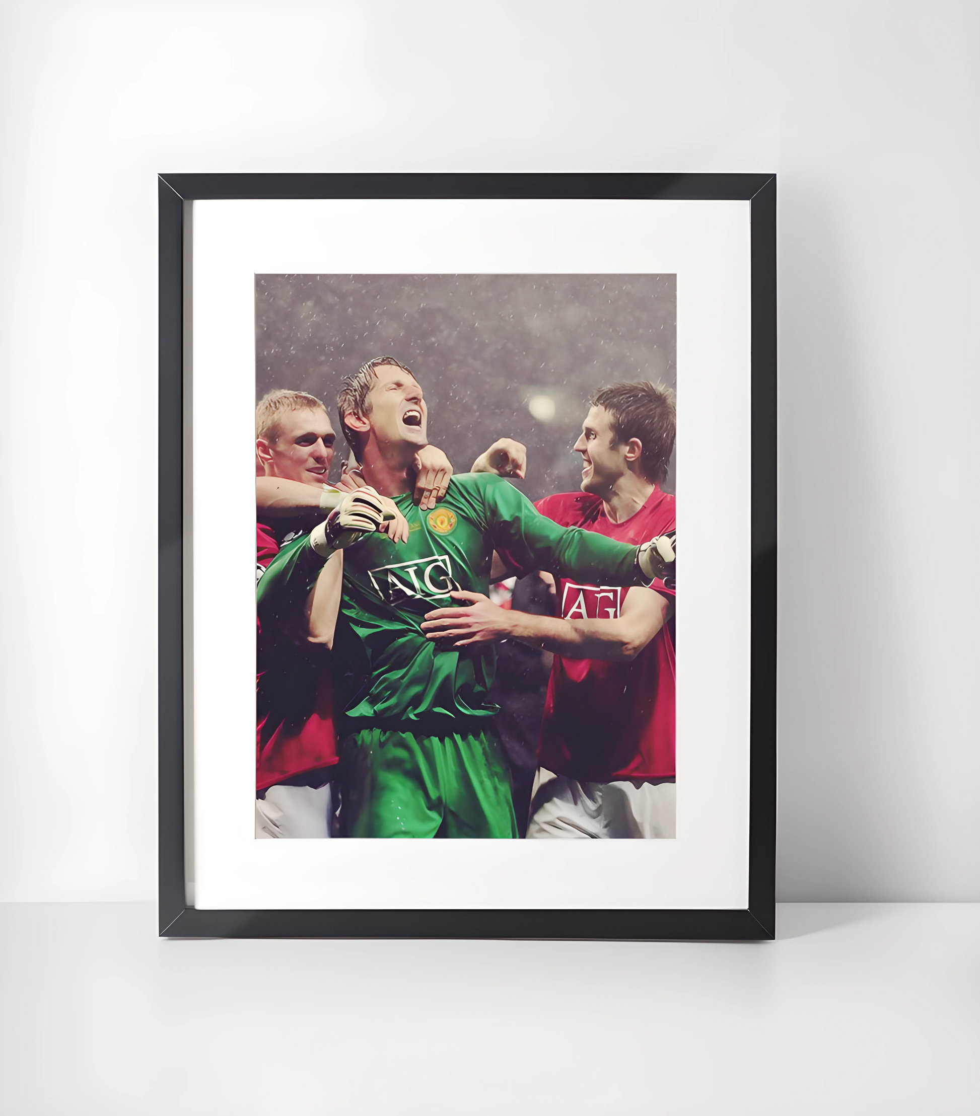 Manchester United Fotballkunst - Samling - Kunsttrykk A3+/A3 - Uten ramme #8 Champions of Europe 2008
