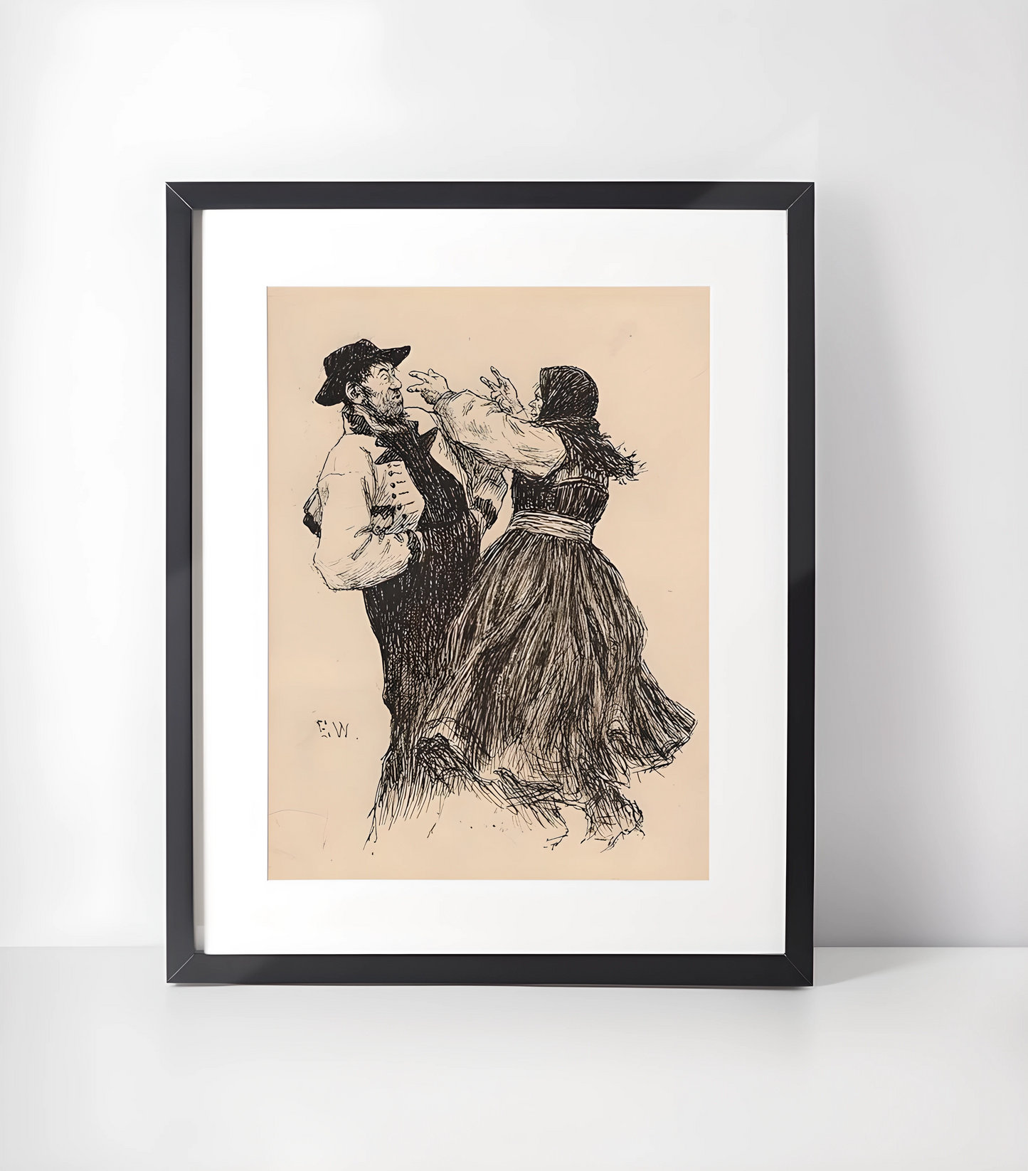 Erik Werenskiold (1855-1938) - Illustrasjoner - Kunstsamling - Kunsttrykk A3+/A3 - Uten ramme