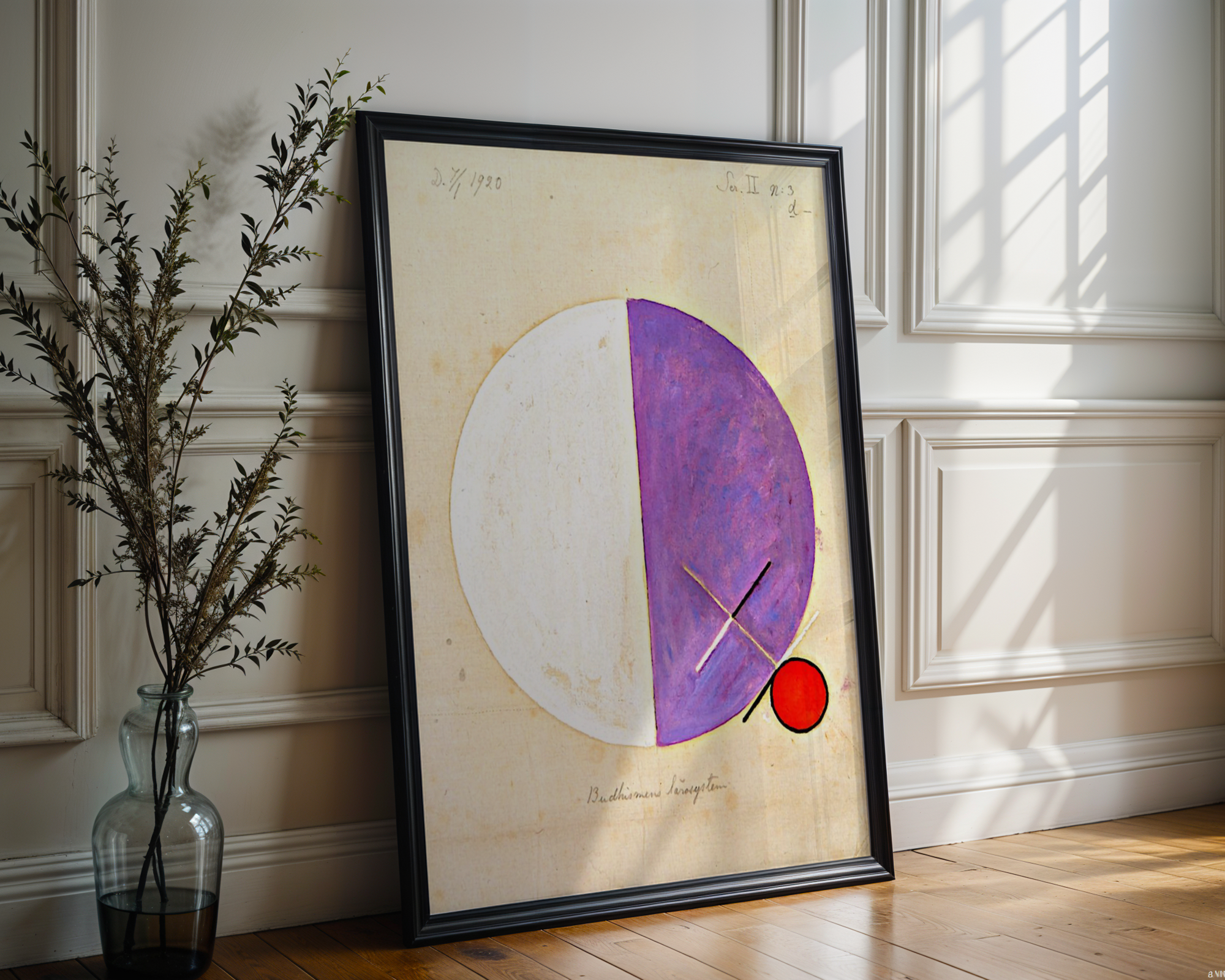 Hilma af Klint - Buddhas Standpunkt i det jordiske liv nr. 3 (1920)