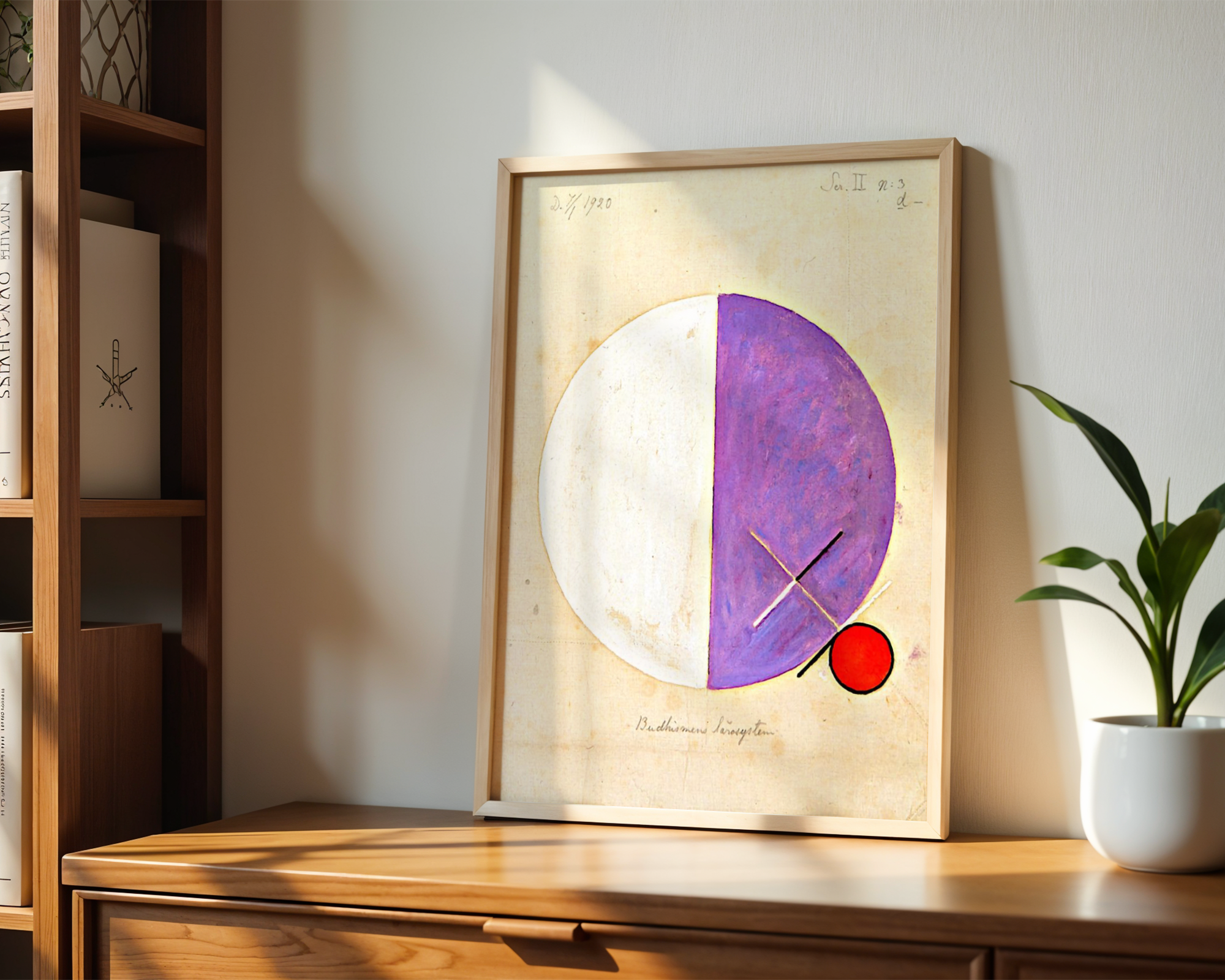 Hilma af Klint - Buddhas Standpunkt i det jordiske liv nr. 3 (1920)