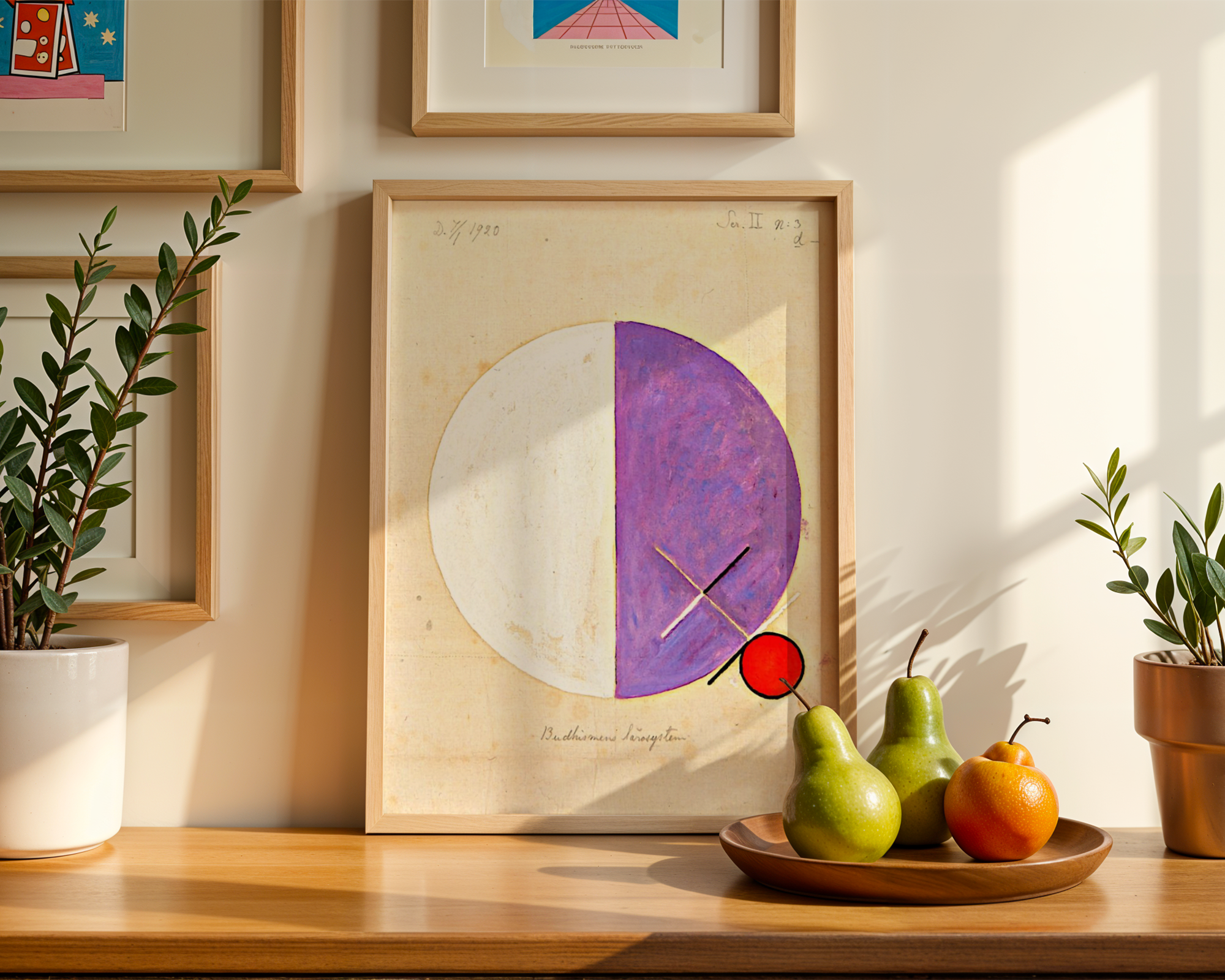Hilma af Klint - Buddhas Standpunkt i det jordiske liv nr. 3 (1920)