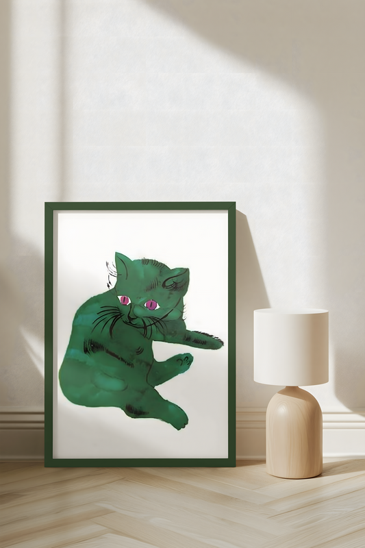 Andy Warhol - Green Cat (1954)