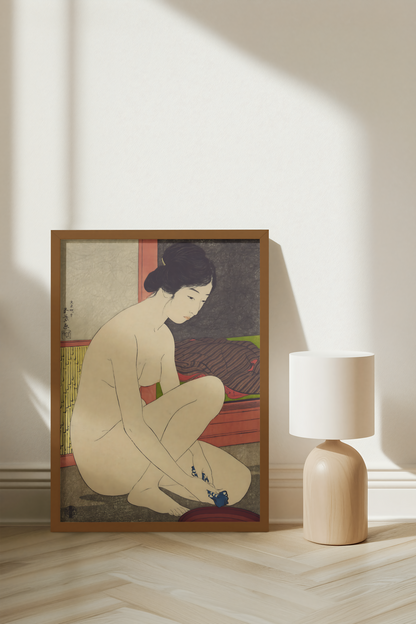 Hashiguchi Goyō - Woman at the Bath (1917)